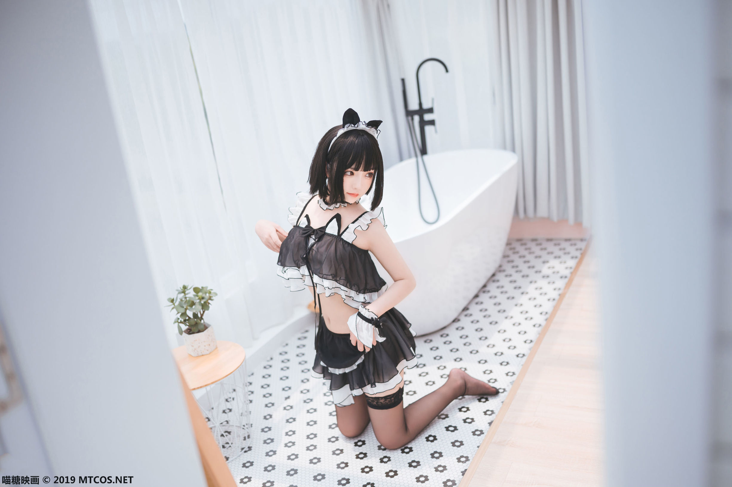 Meow Sugar Film] VOL.060 Black Silk Cat Ears
