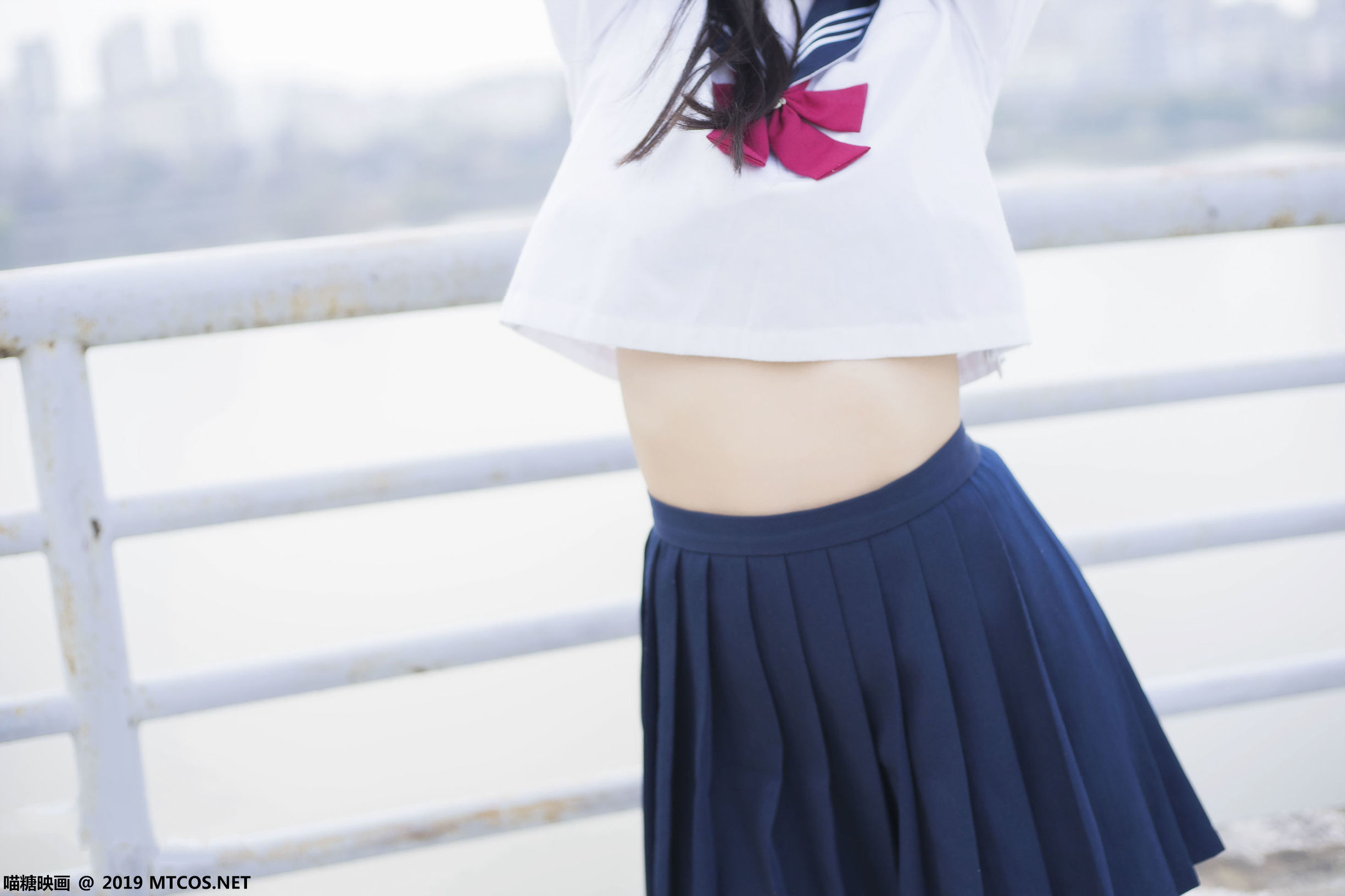 Meow Sugar Film] VOL.067 Miaomiao's White Silk Sailor Uniform