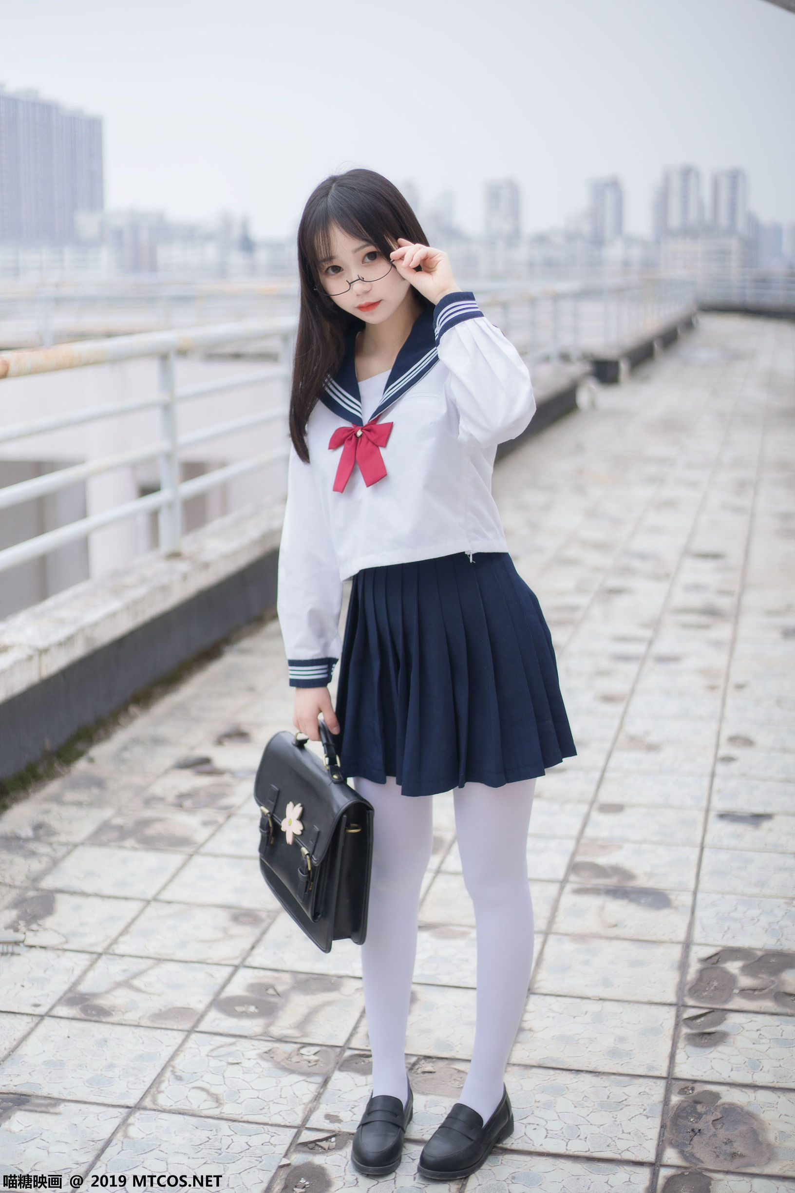 Miêu Đường Điện Ảnh] VOL.067 Miêu Miêu's tất trắng đồng phục thủy thủ