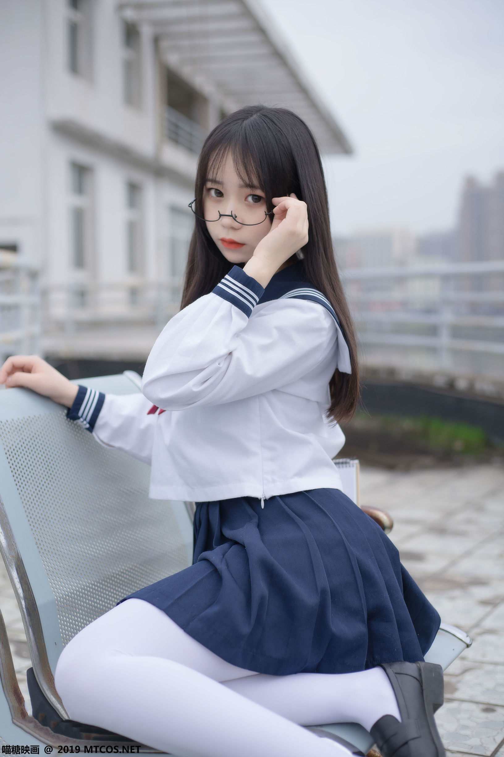 Miêu Đường Điện Ảnh] VOL.067 Miêu Miêu's tất trắng đồng phục thủy thủ