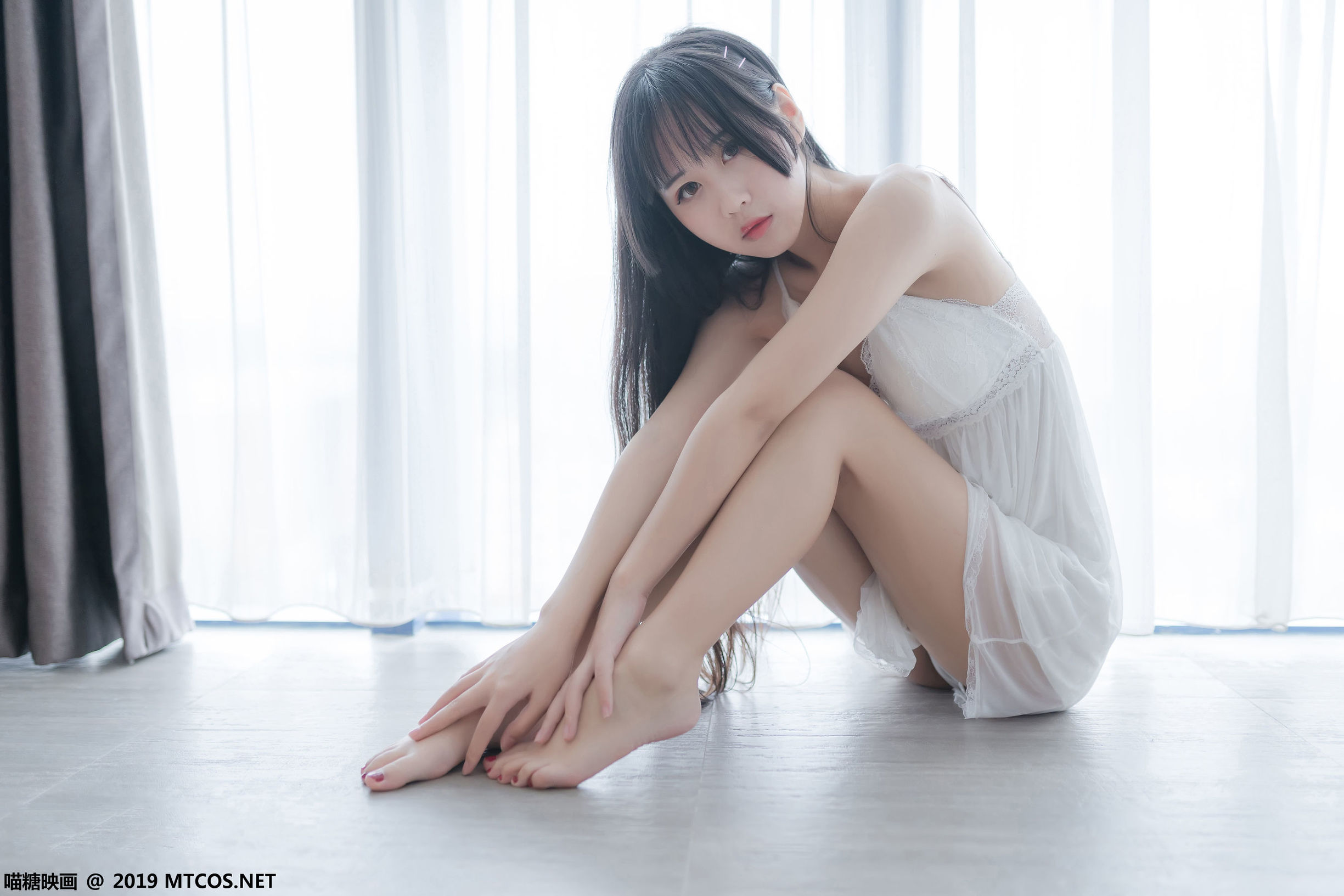 Meow Sugar Film] Vol. 069 White Gauze Skirt