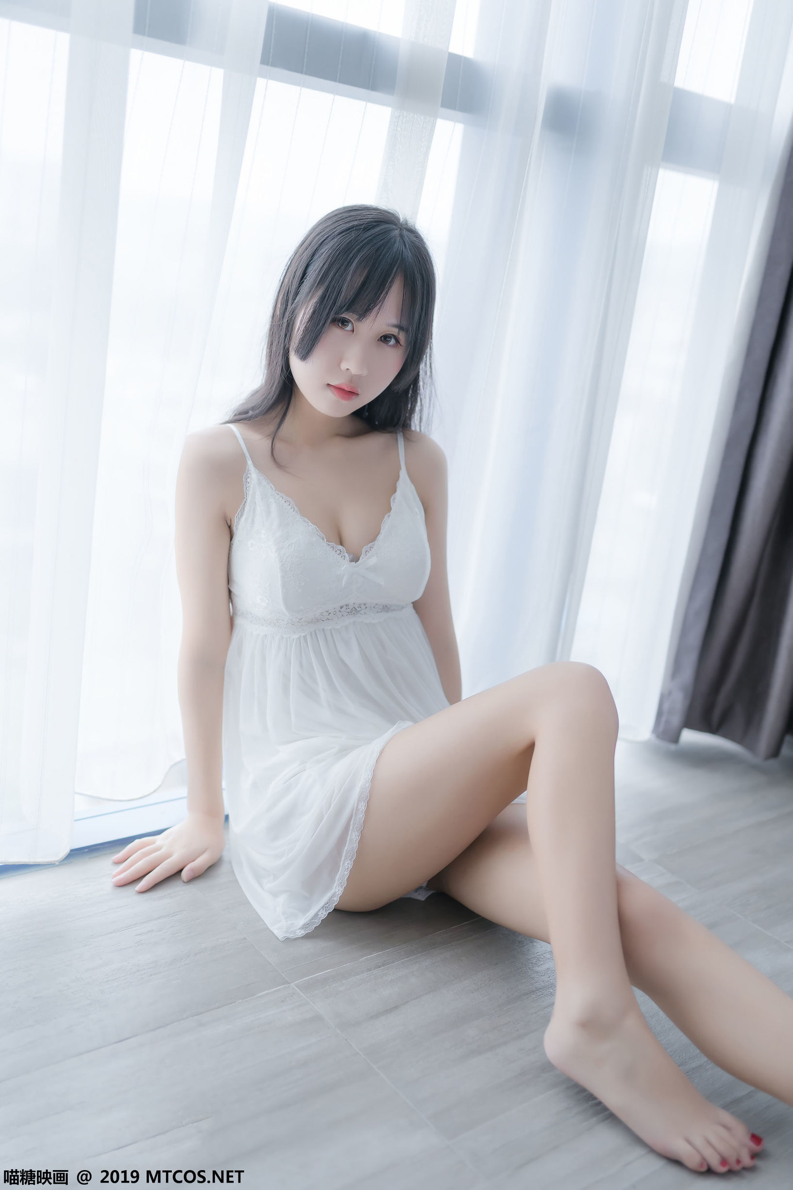 Meow Sugar Film] Vol. 069 White Gauze Skirt