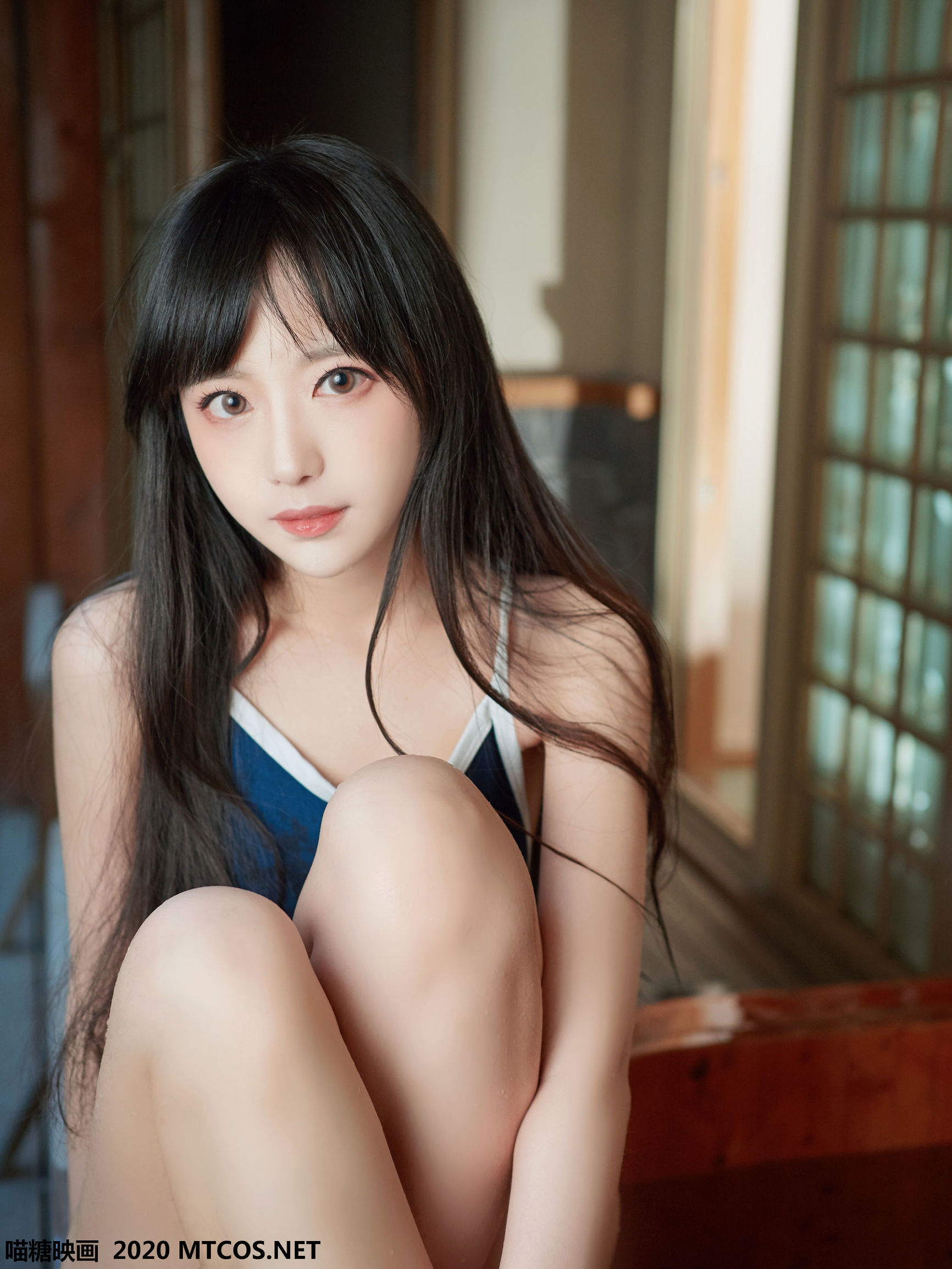 Meow Sugar Film] Vol. 144: School Swimsuit Hot Spring