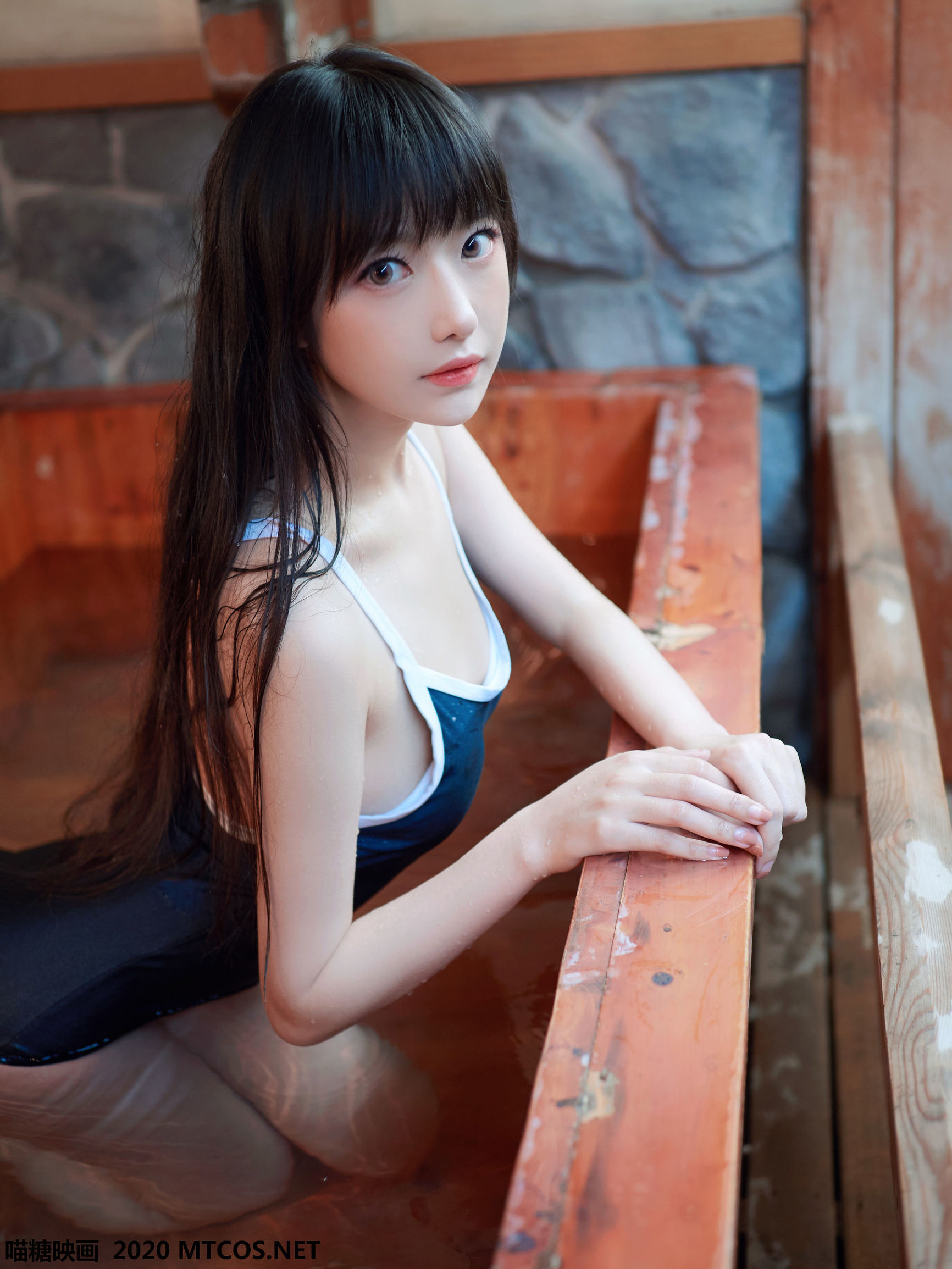 Meow Sugar Film] Vol. 144: School Swimsuit Hot Spring