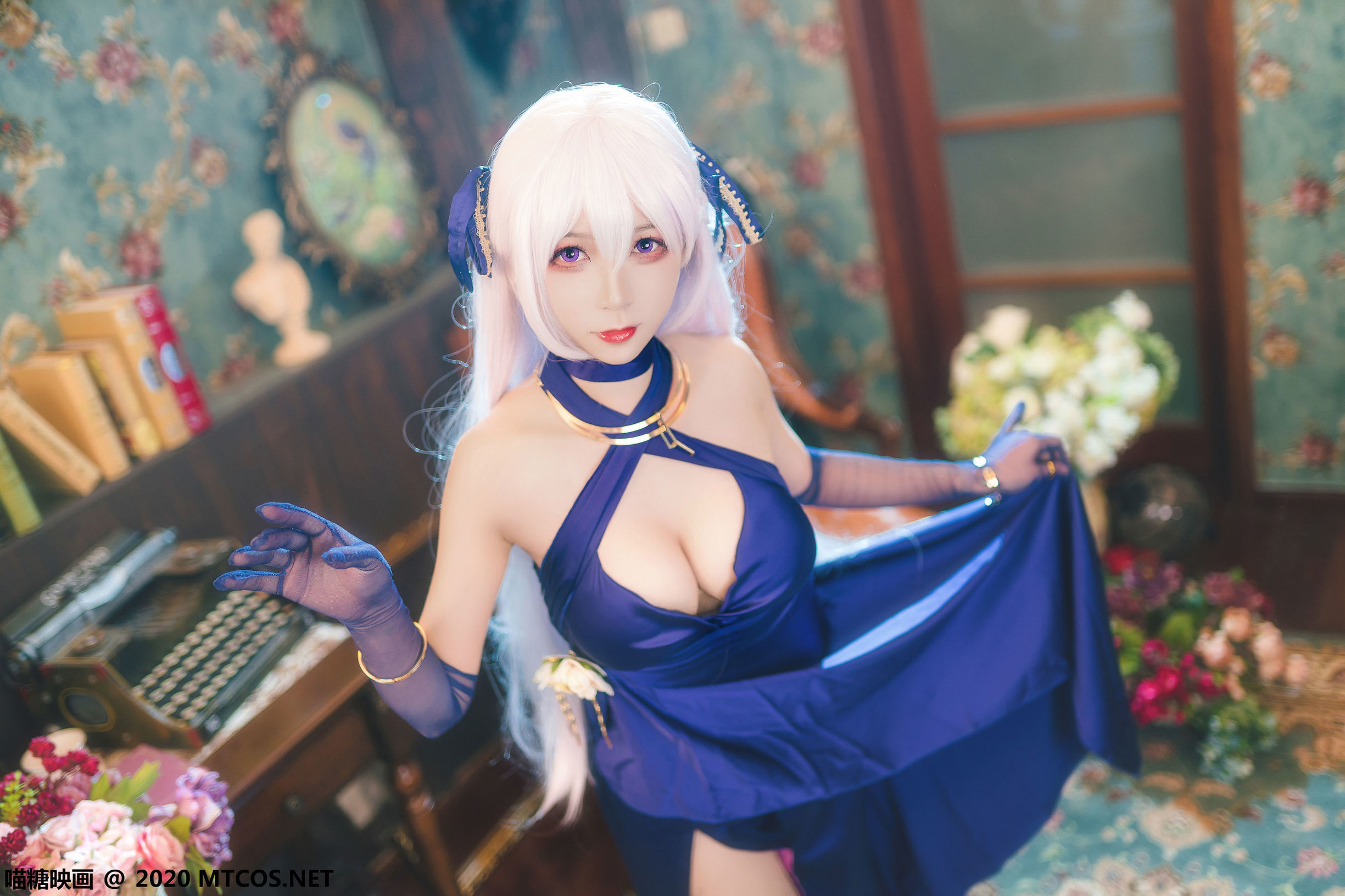 Meow Sugar Films] Vol. 210 Befa Red Blue Formal Dress