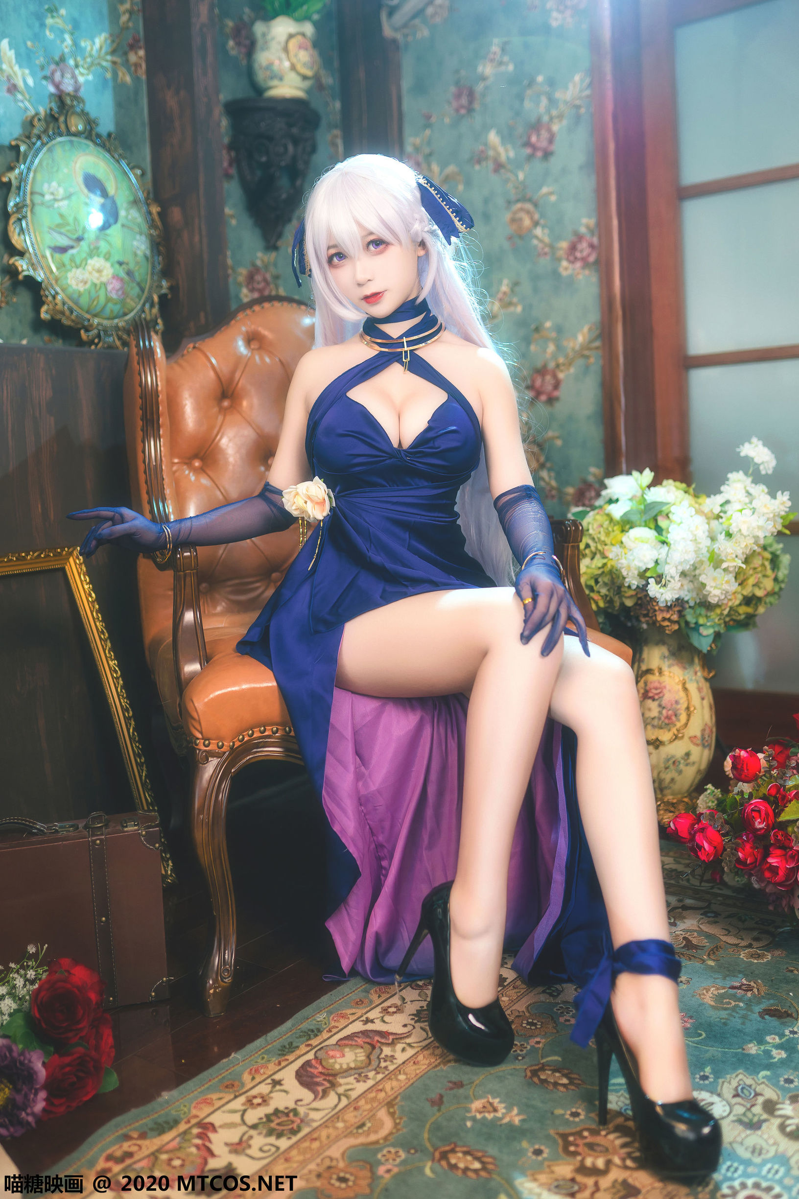 Meow Sugar Films] Vol. 210 Befa Red Blue Formal Dress