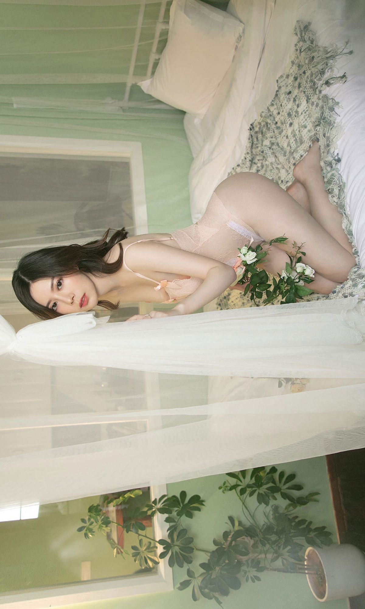 Yugo Circle Love Yuwu] Số 1512 Bạch Như Tuyết Màu Bạc Hà Yêu