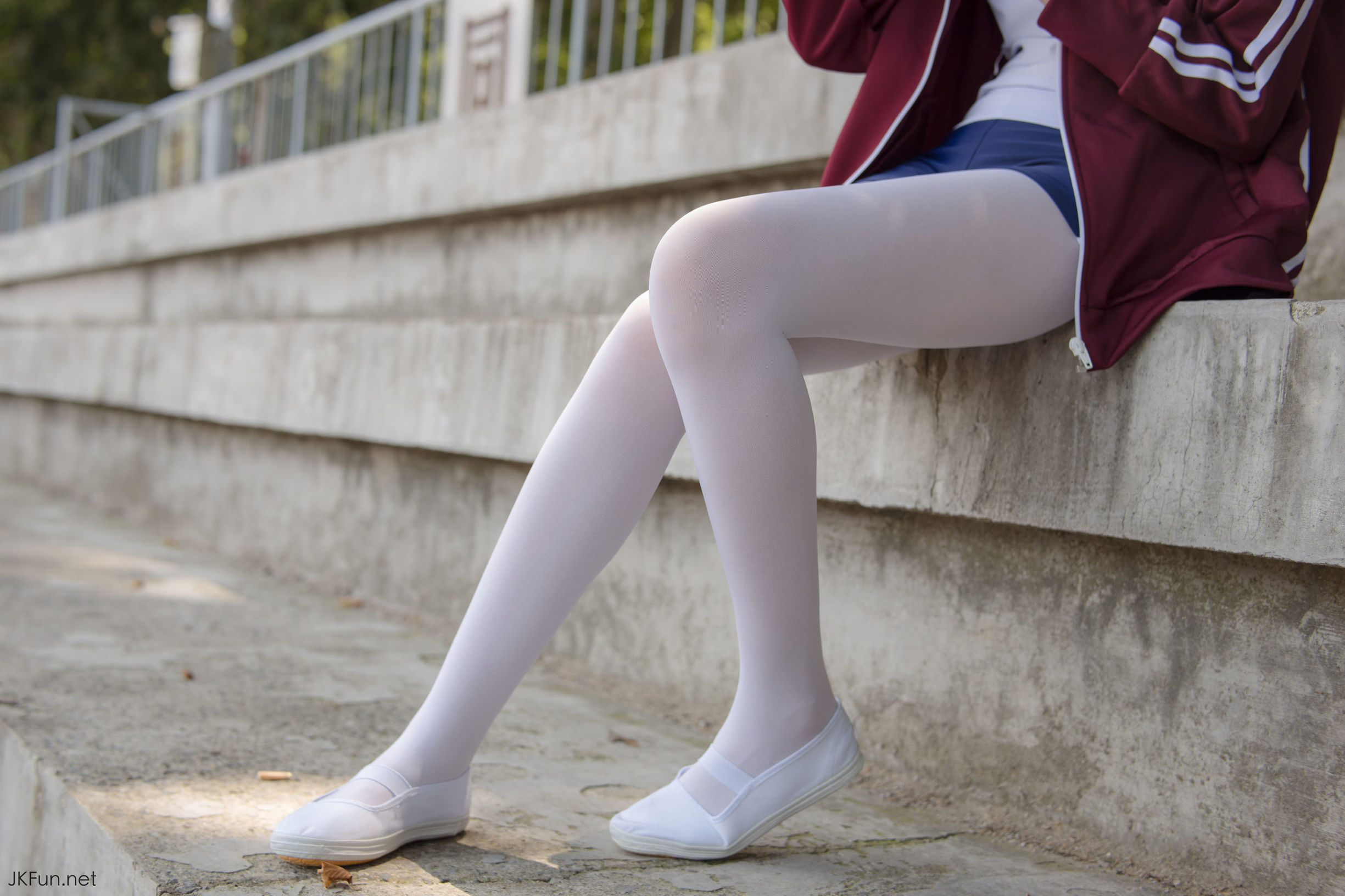 森蘿財團] Aika 80D白絲外景體操服