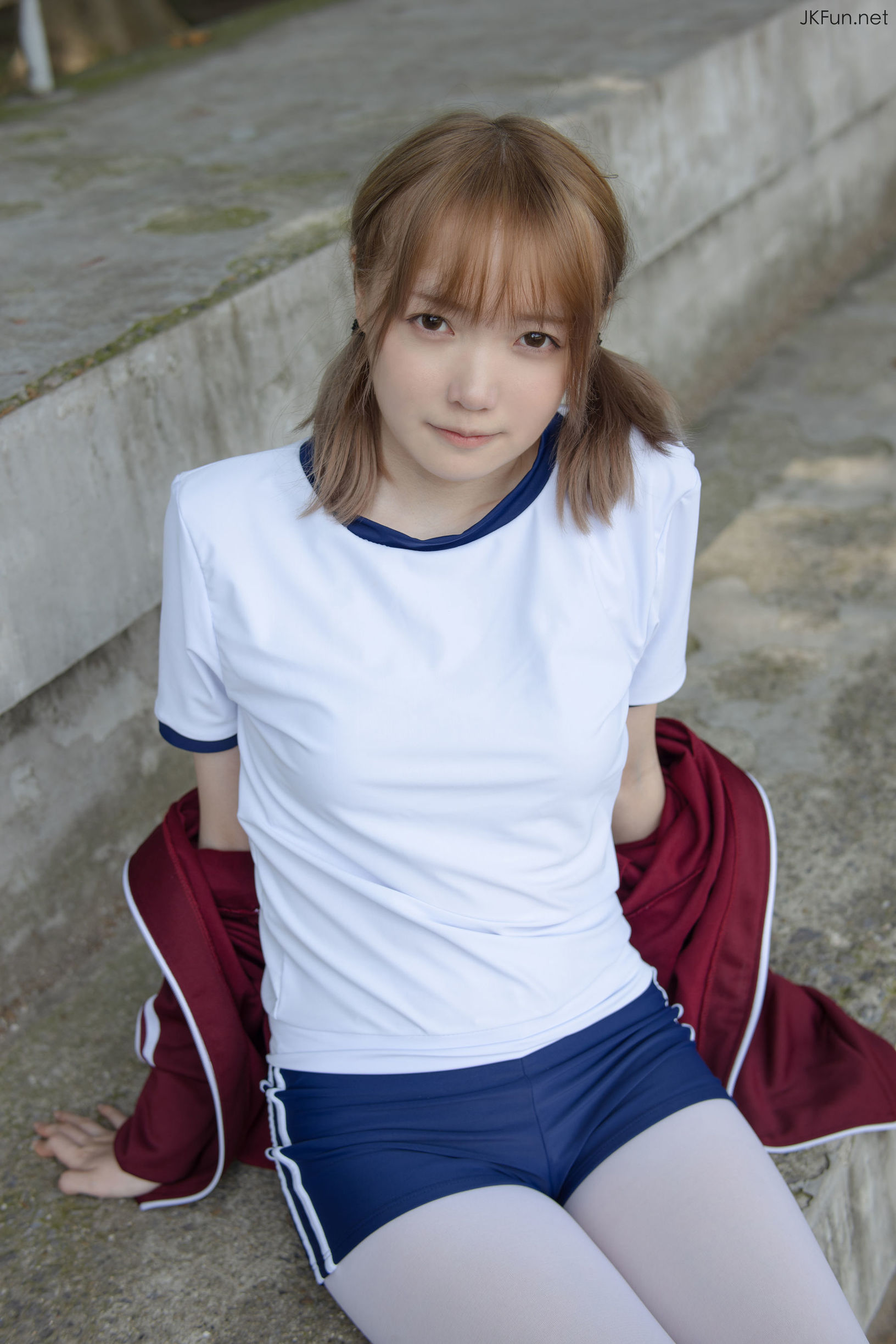 Sen Luo Consortium] Aika 80D White Silk Outdoor Gymnastic Uniform