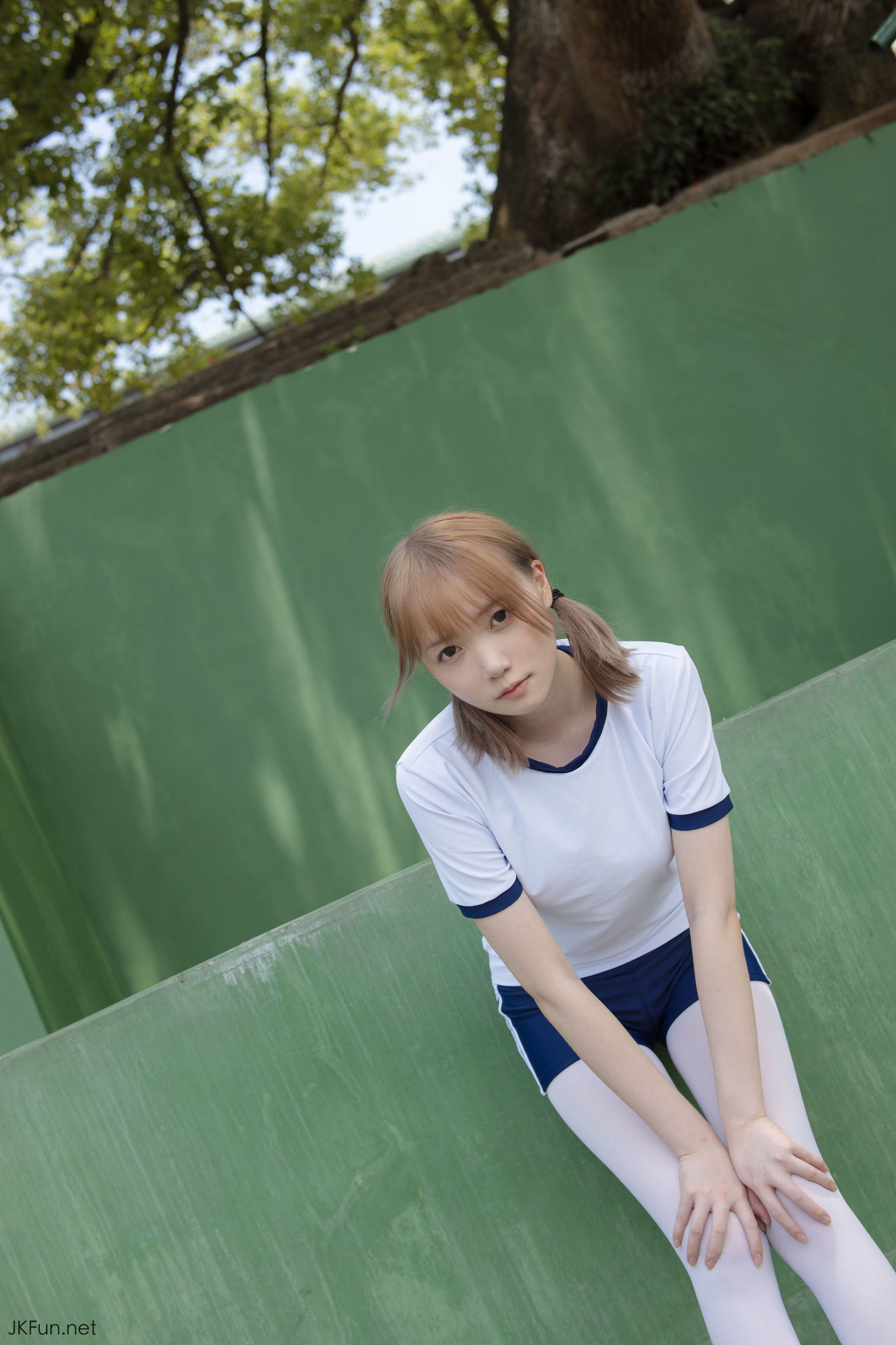 森蘿財團] Aika 80D白絲外景體操服