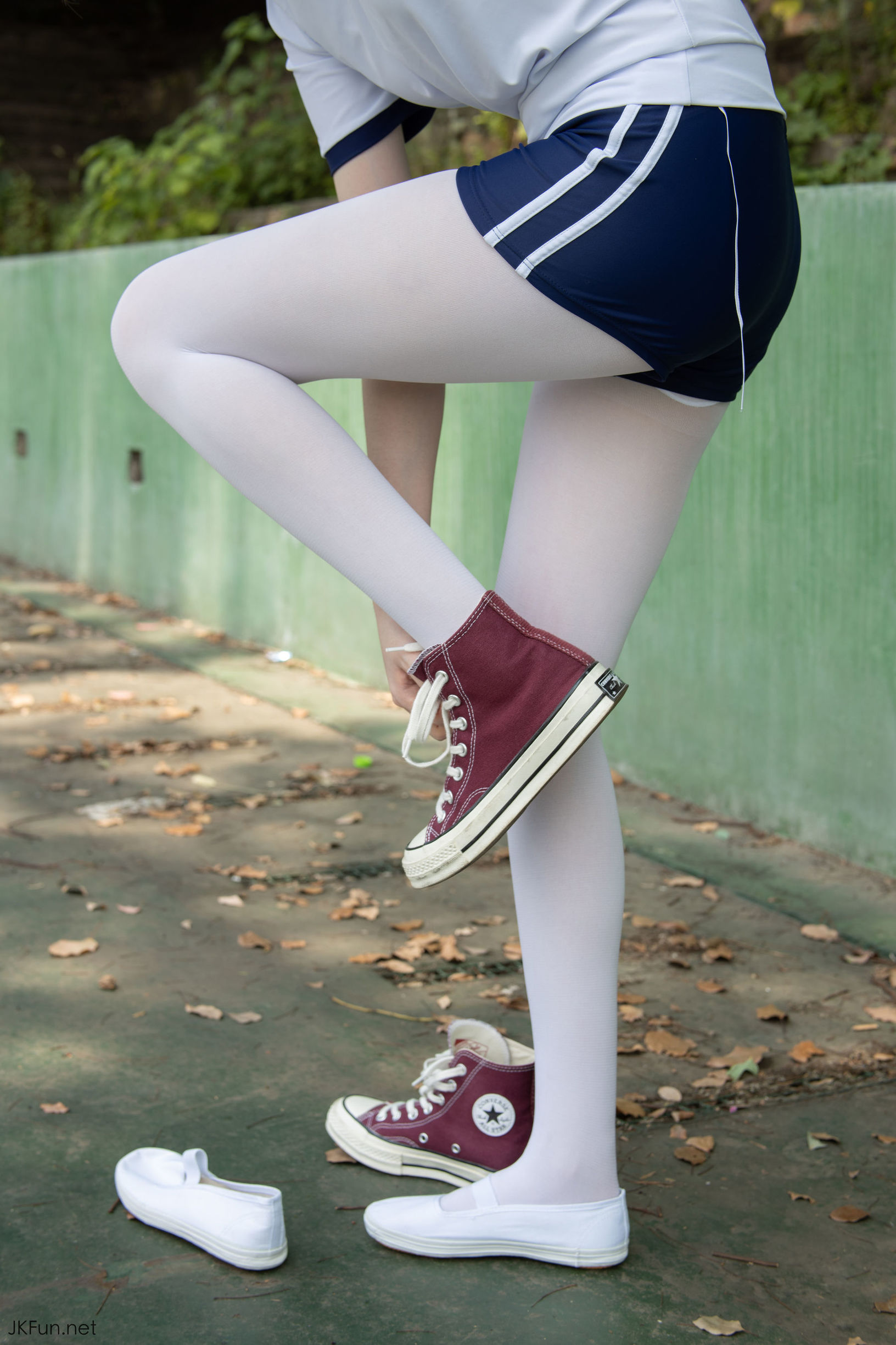 Sen Luo Consortium] Aika 80D White Silk Outdoor Gymnastic Uniform