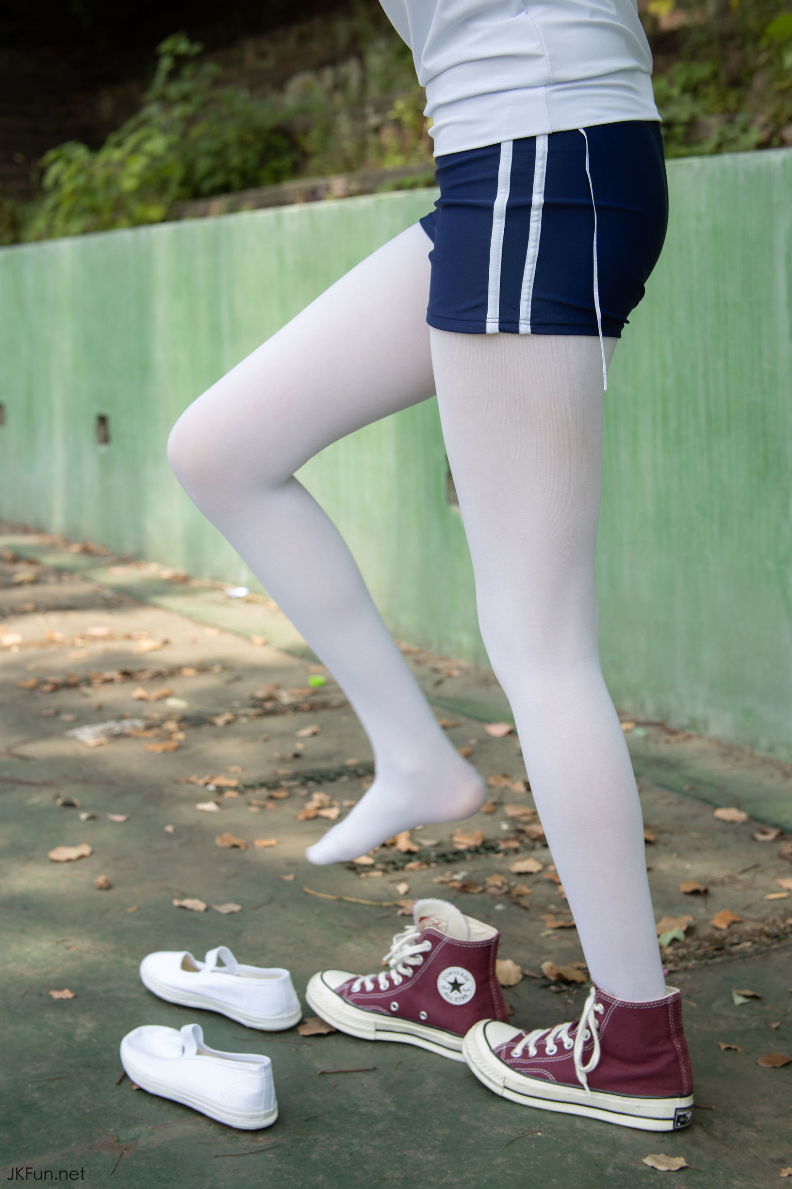 Sen Luo Consortium] Aika 80D White Silk Outdoor Gymnastic Uniform