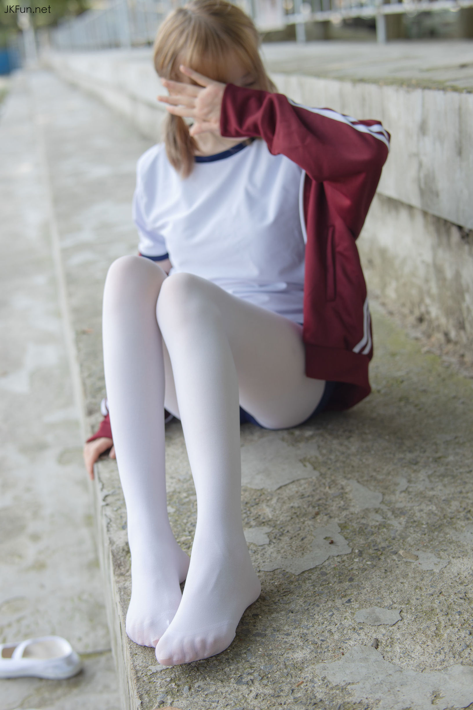 Sen Luo Consortium] Aika 80D White Silk Outdoor Gymnastic Uniform