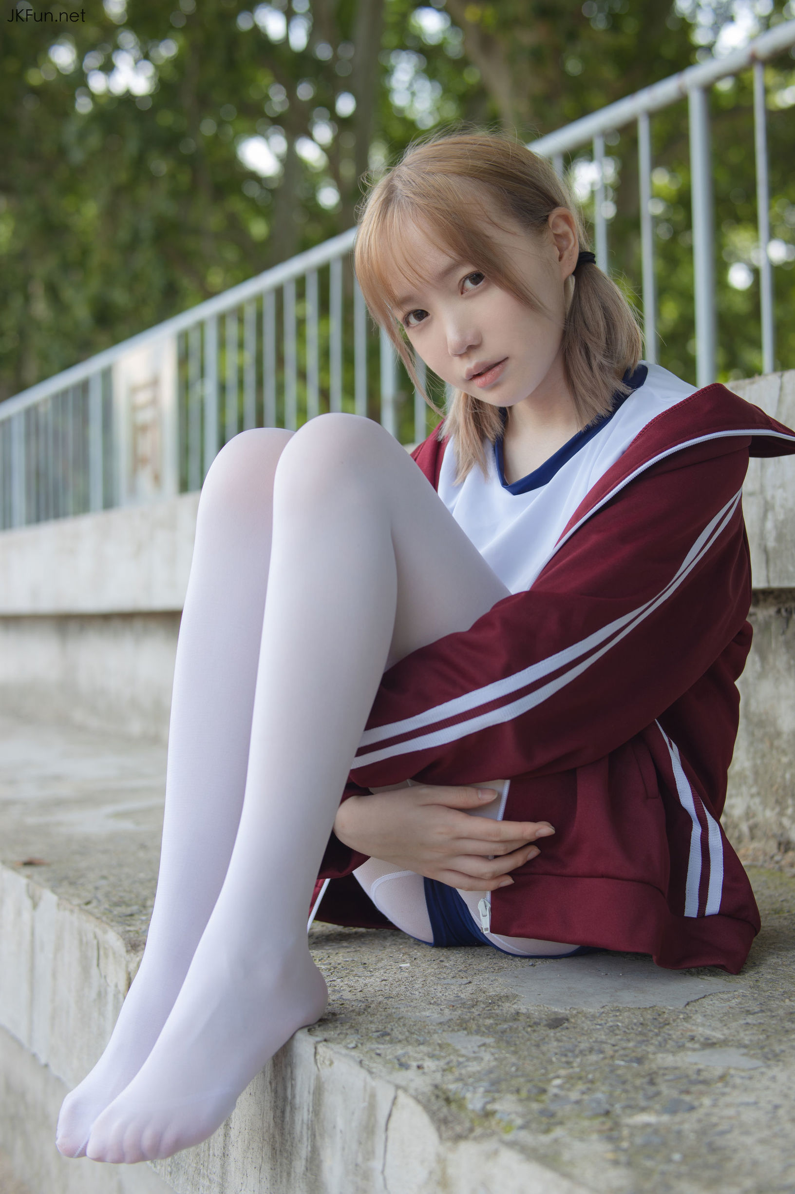 Sen Luo Consortium] Aika 80D White Silk Outdoor Gymnastic Uniform