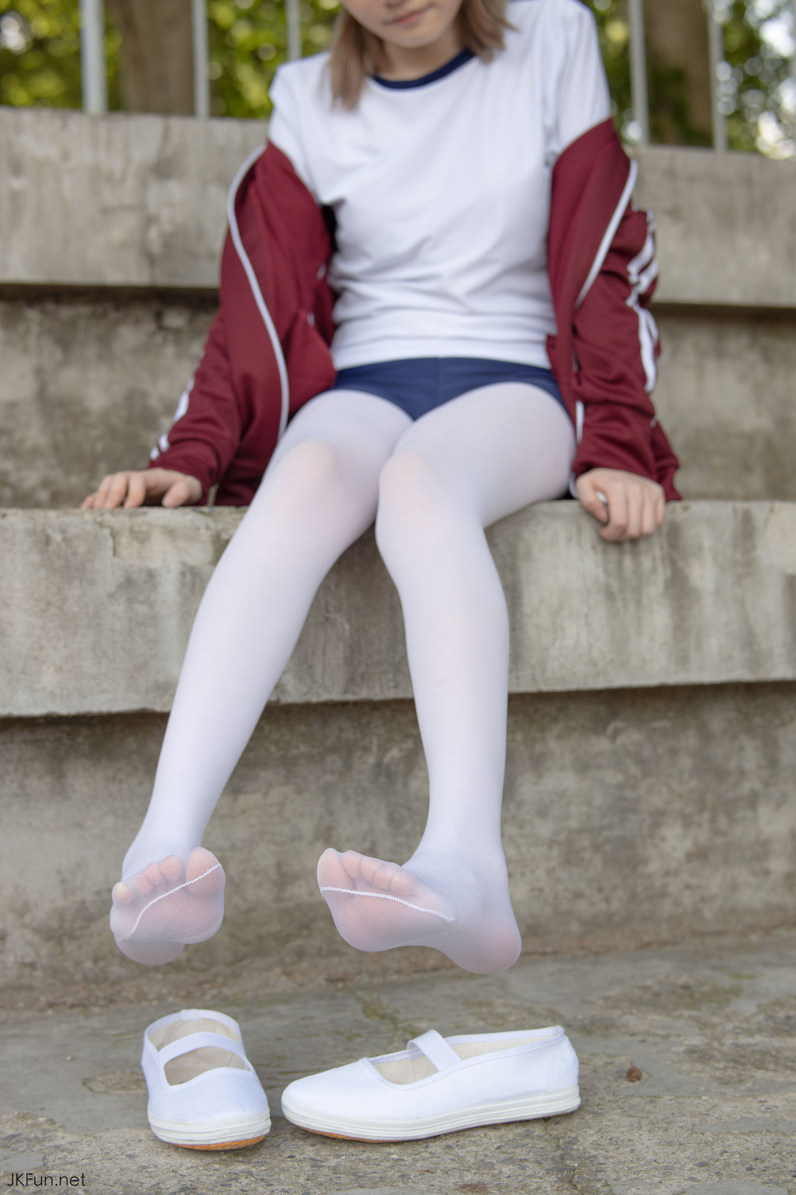Sen Luo Consortium] Aika 80D White Silk Outdoor Gymnastic Uniform