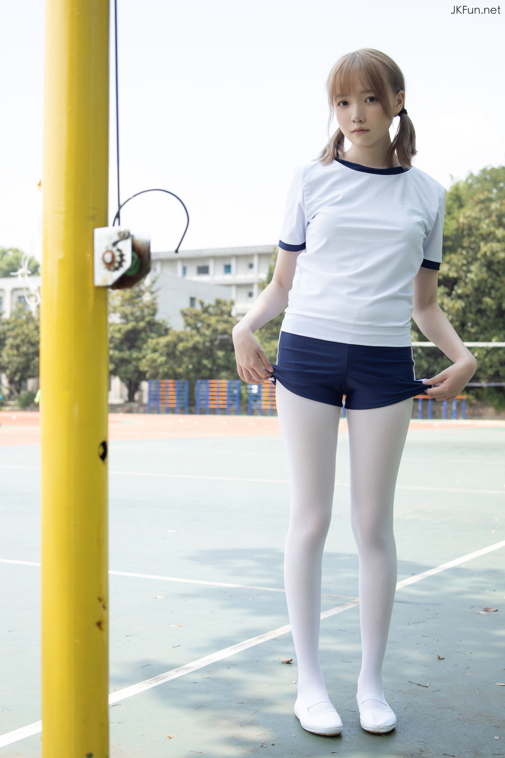 Sen Luo Consortium] Aika 80D White Silk Outdoor Gymnastic Uniform
