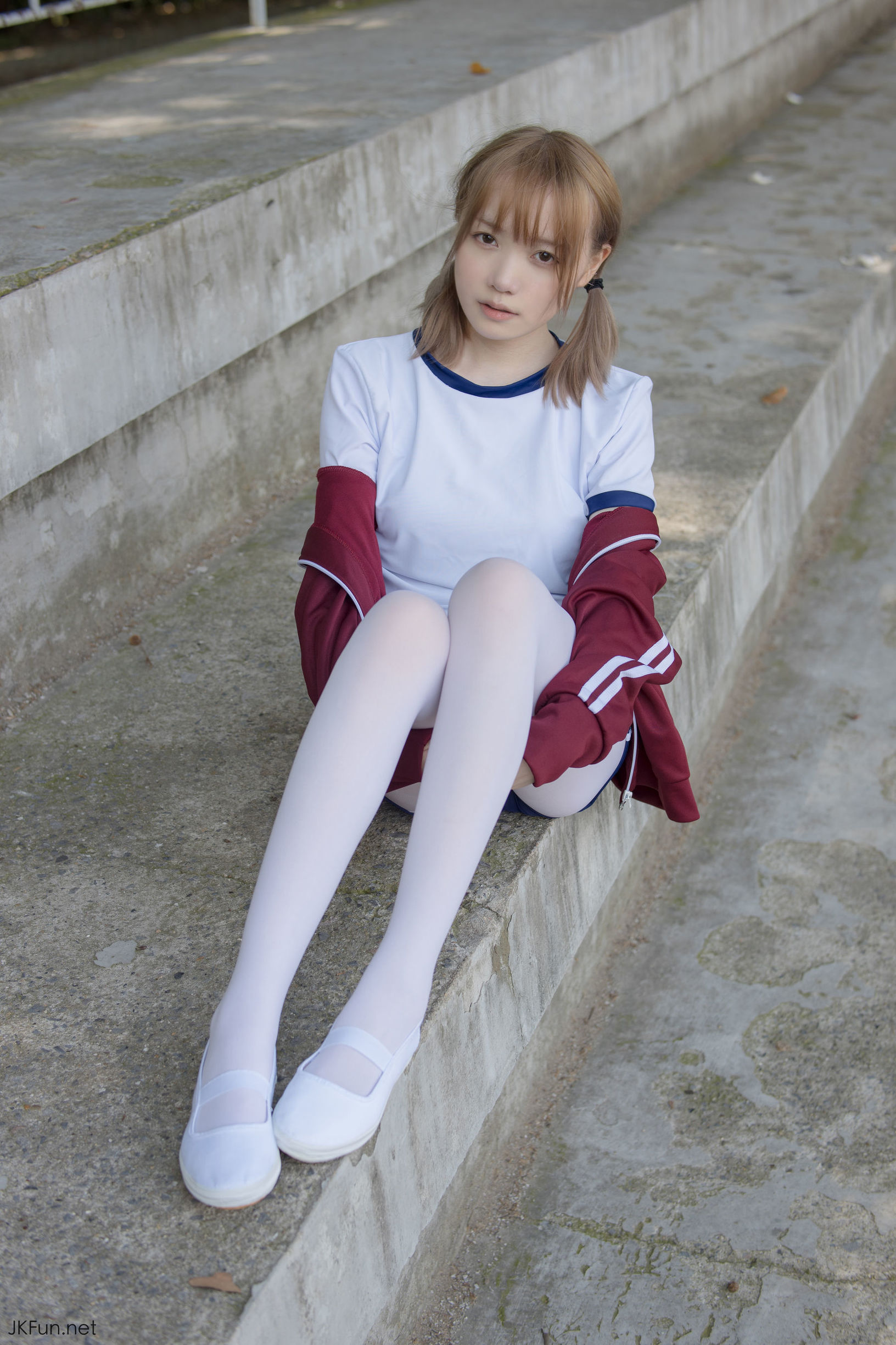 Sen Luo Consortium] Aika 80D White Silk Outdoor Gymnastic Uniform