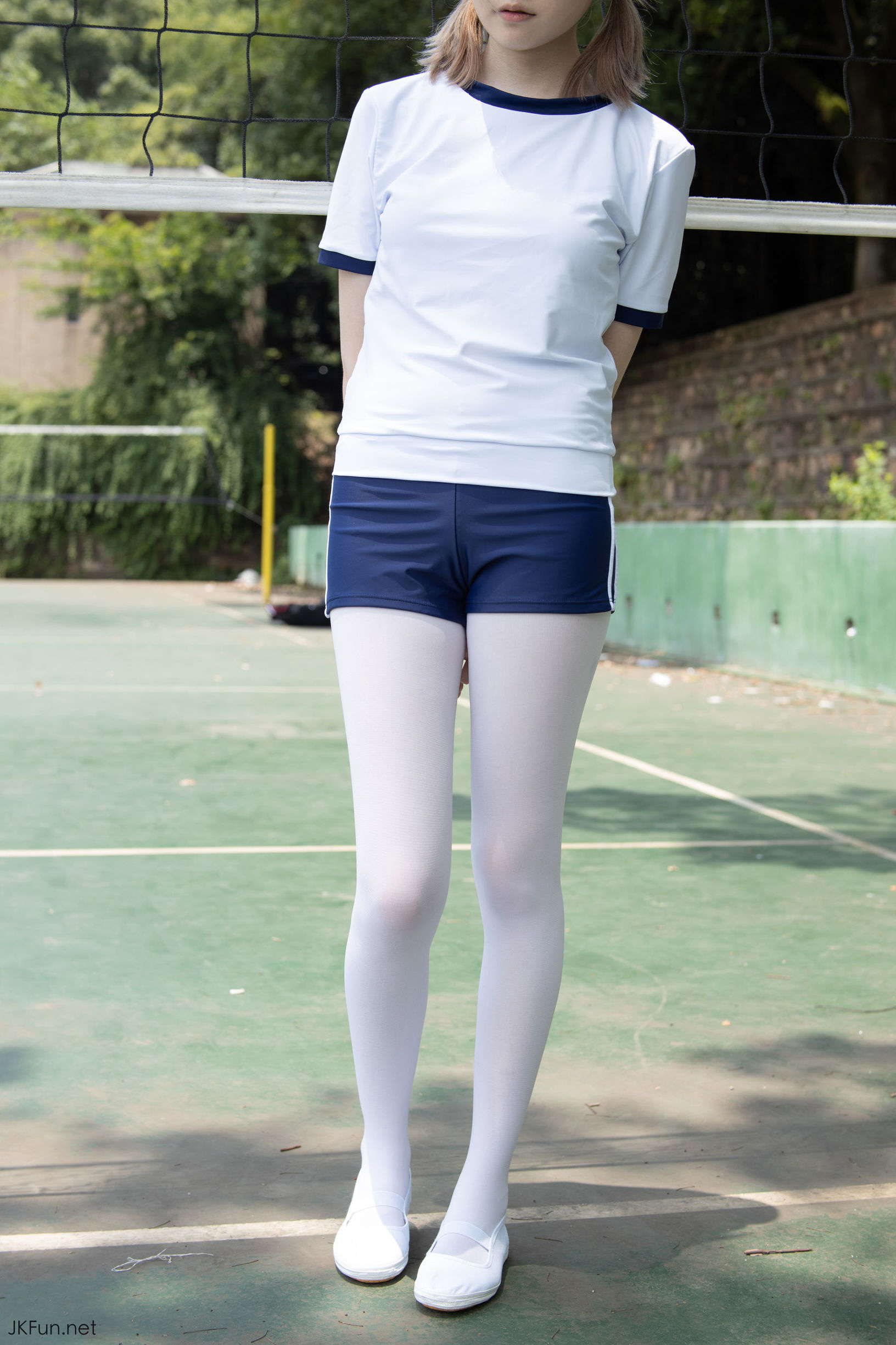 Sen Luo Consortium] Aika 80D White Silk Outdoor Gymnastic Uniform
