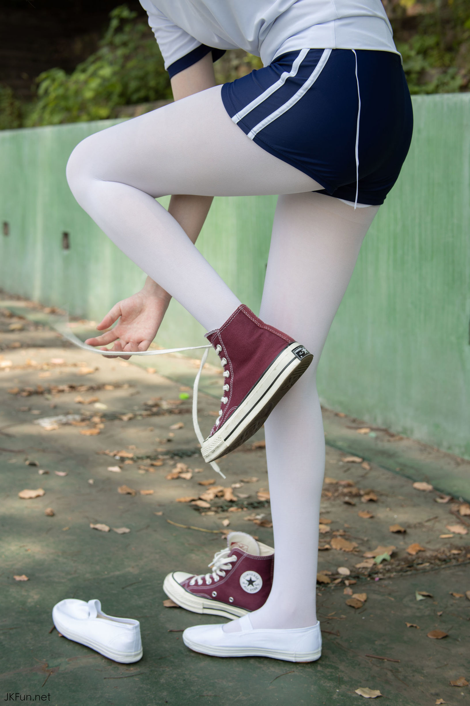 Sen Luo Consortium] Aika 80D White Silk Outdoor Gymnastic Uniform