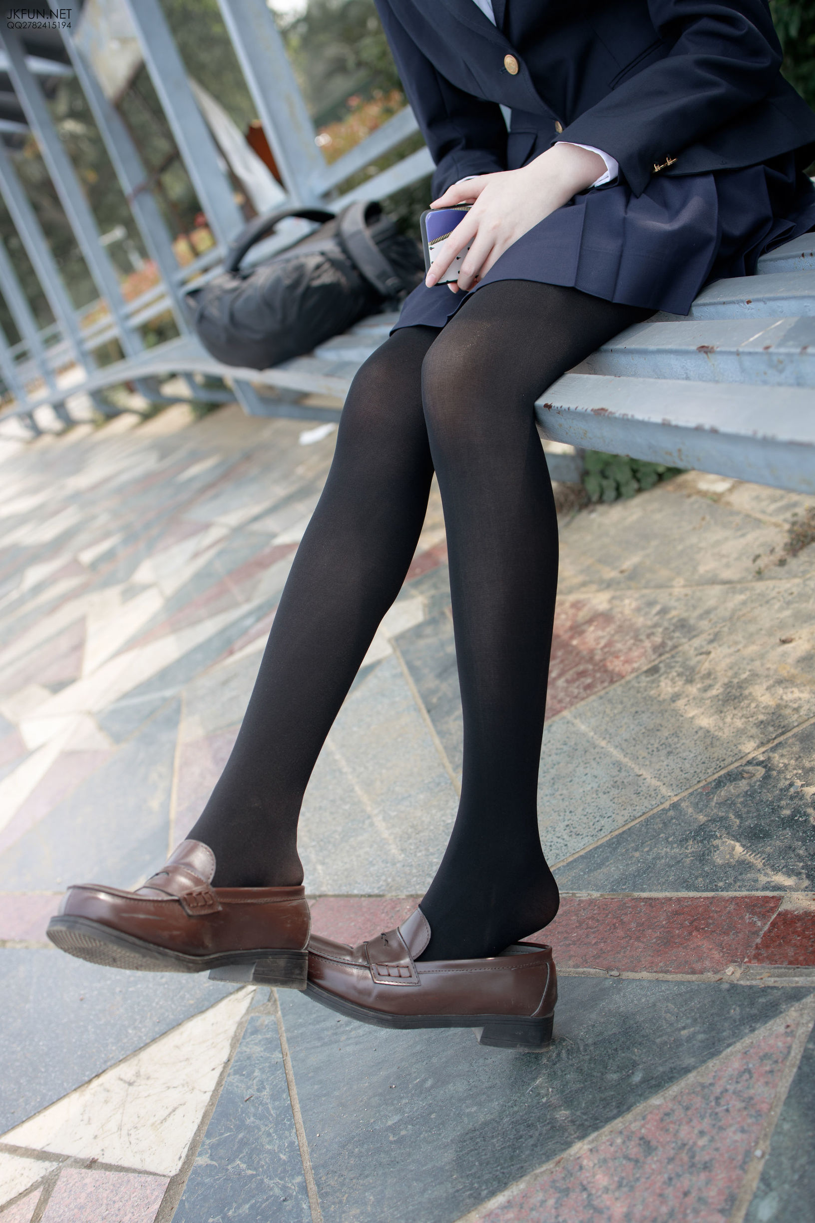 เซนโลไคทวน] JKFUN-006 ไอคา สไตล์ญี่ปุ่น ถุงน่องดำ