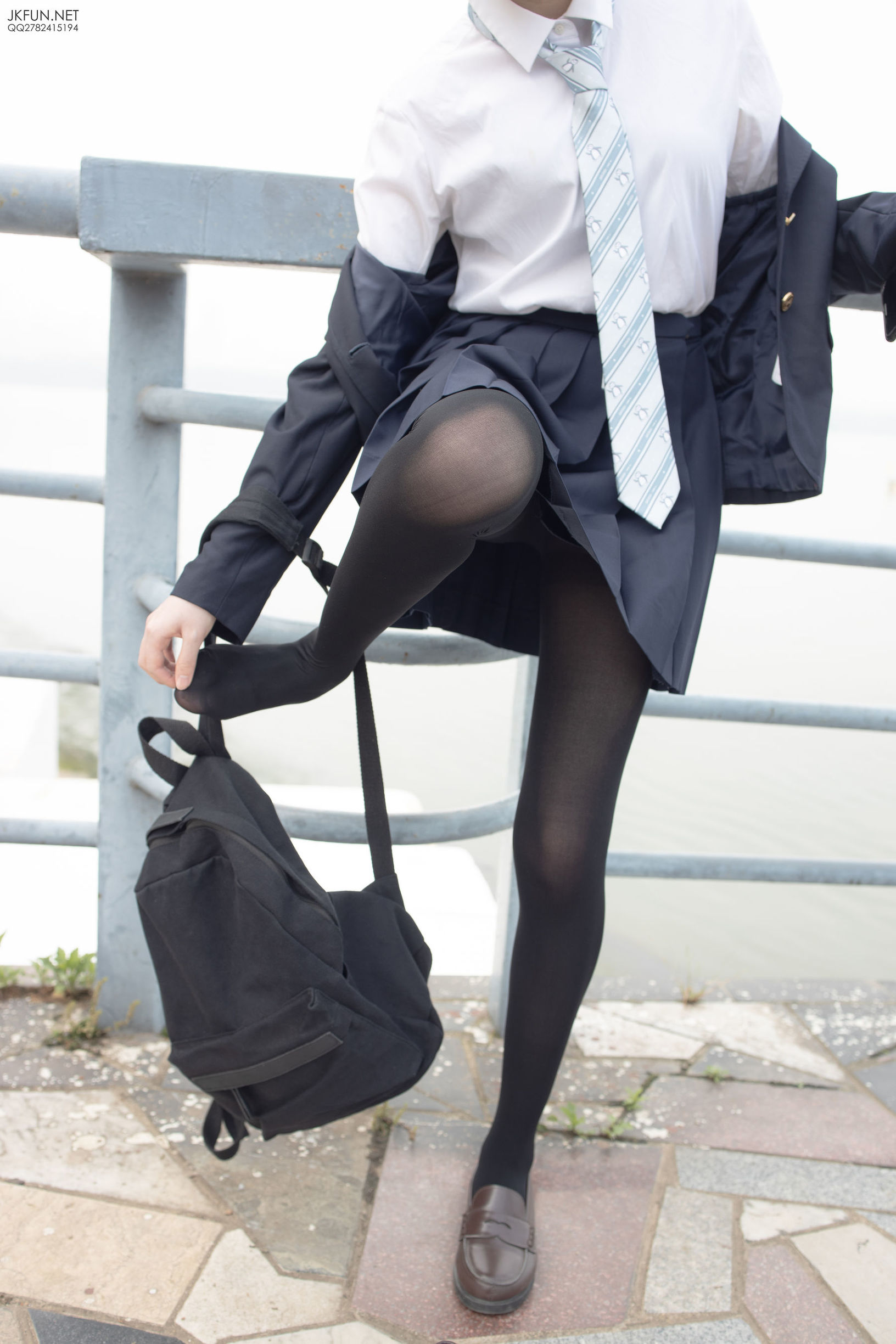 เซนโลไคทวน] JKFUN-006 ไอคา สไตล์ญี่ปุ่น ถุงน่องดำ
