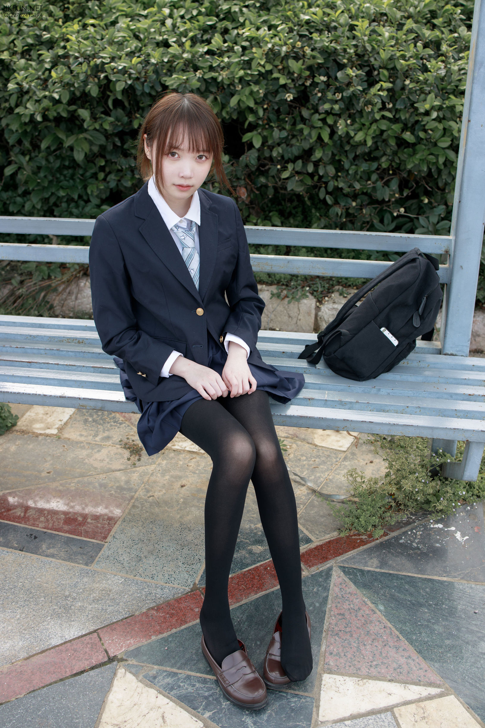 เซนโลไคทวน] JKFUN-006 ไอคา สไตล์ญี่ปุ่น ถุงน่องดำ