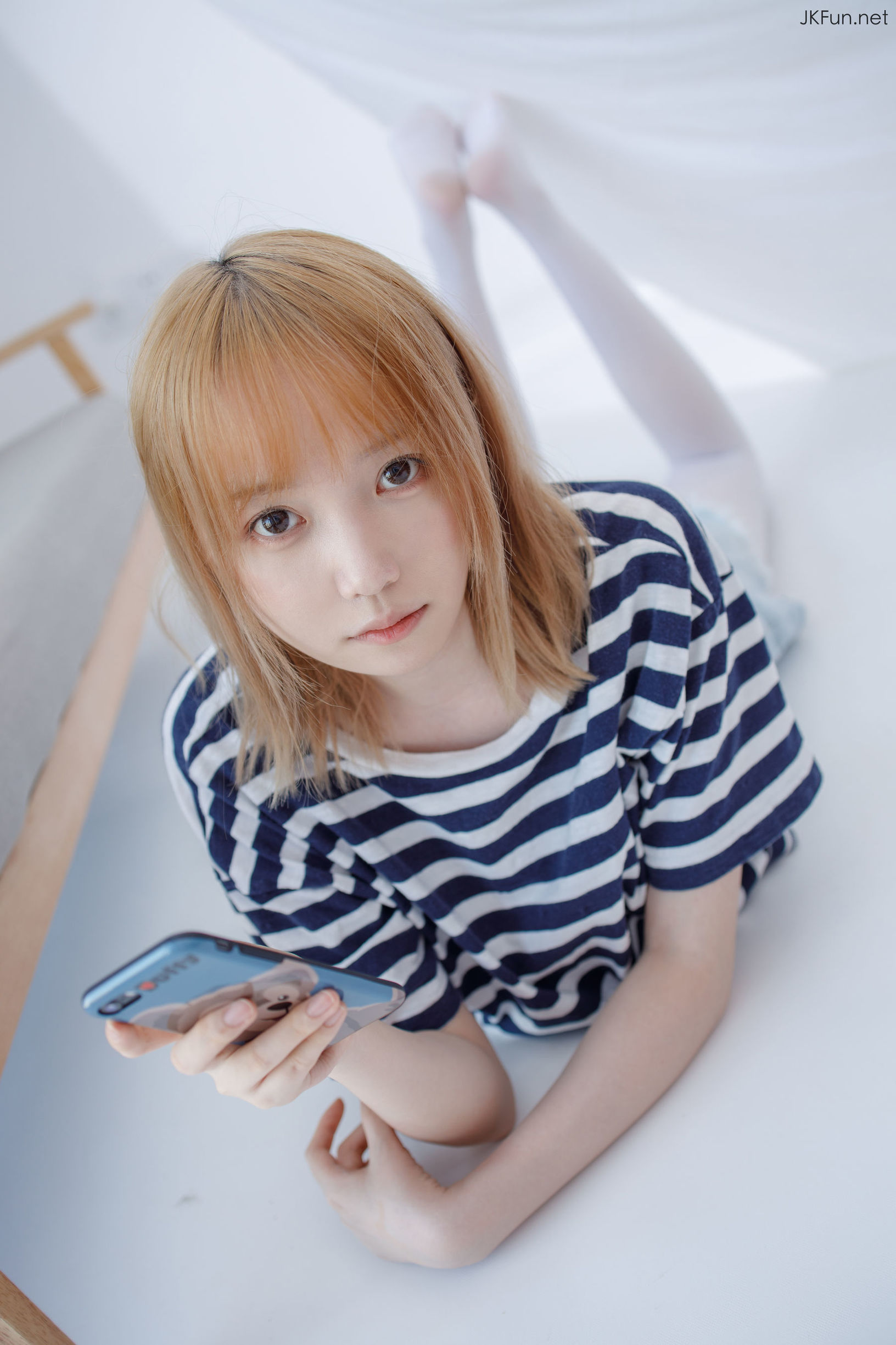 เซนโลว์ไซดัน] JKFUN-020 ไอคะ 80D สีขาวไหม