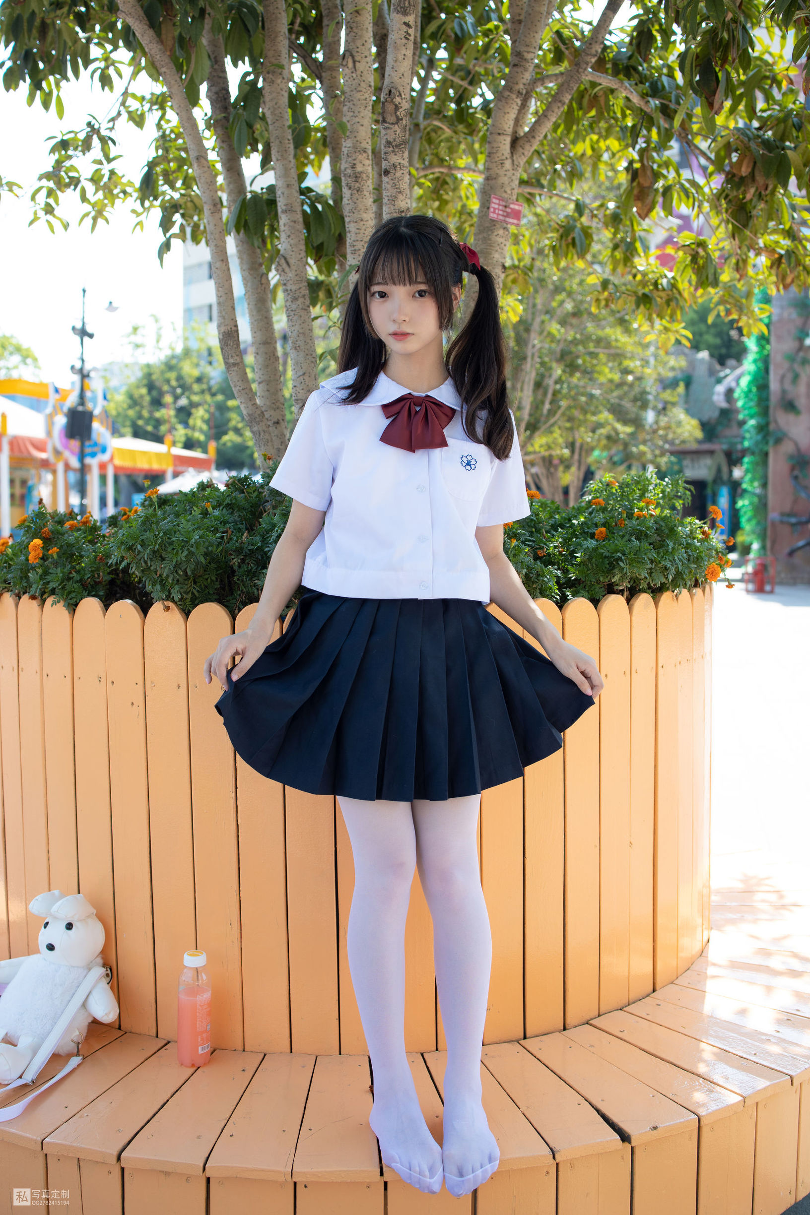 Senluo Consortium] JKFUN-026 Mo Mo 15D White Silk Ice Cream Amusement Park