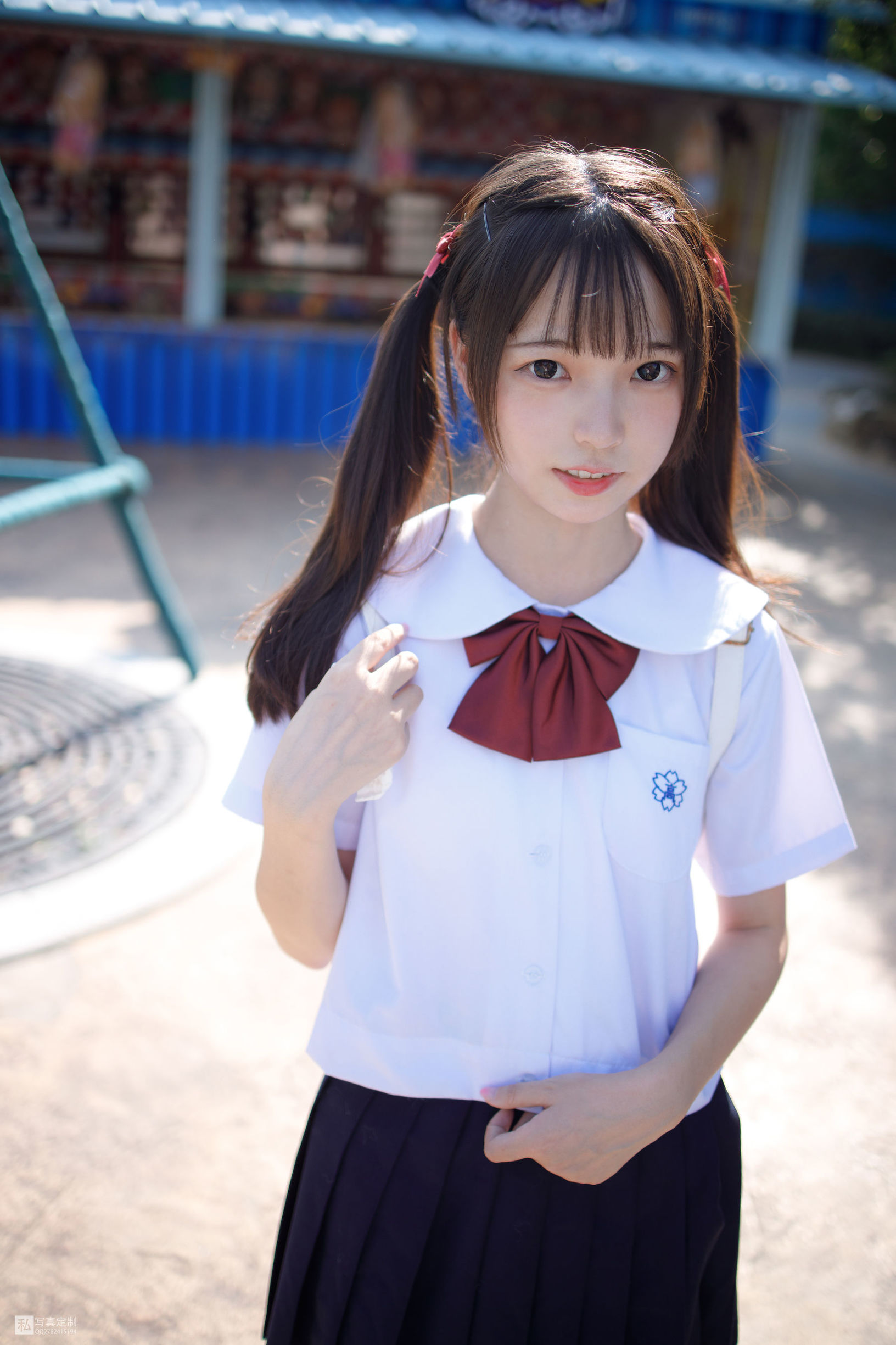 森ロ財団] JKFUN-026 モモ 15Dホワイトシルク アイスクリーム遊園地