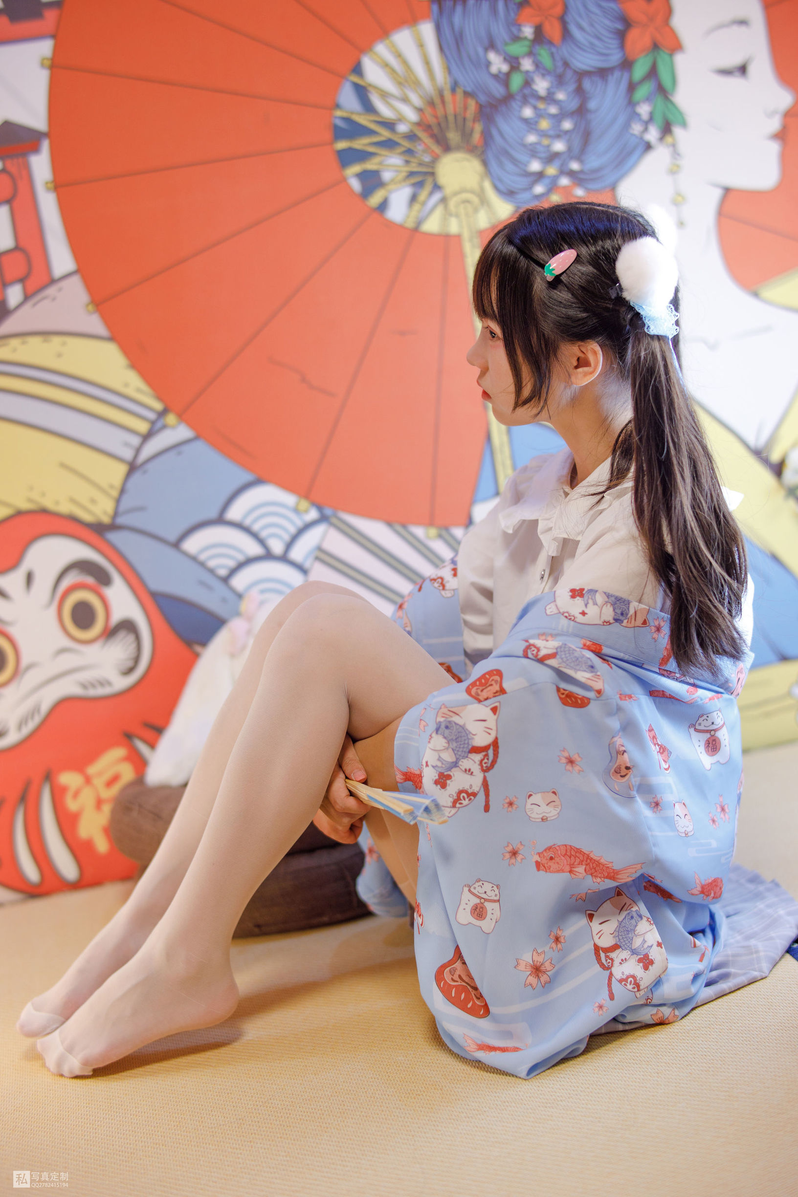 森羅財団] JKFUN-027 モモク 15D白絲 派手な民宿