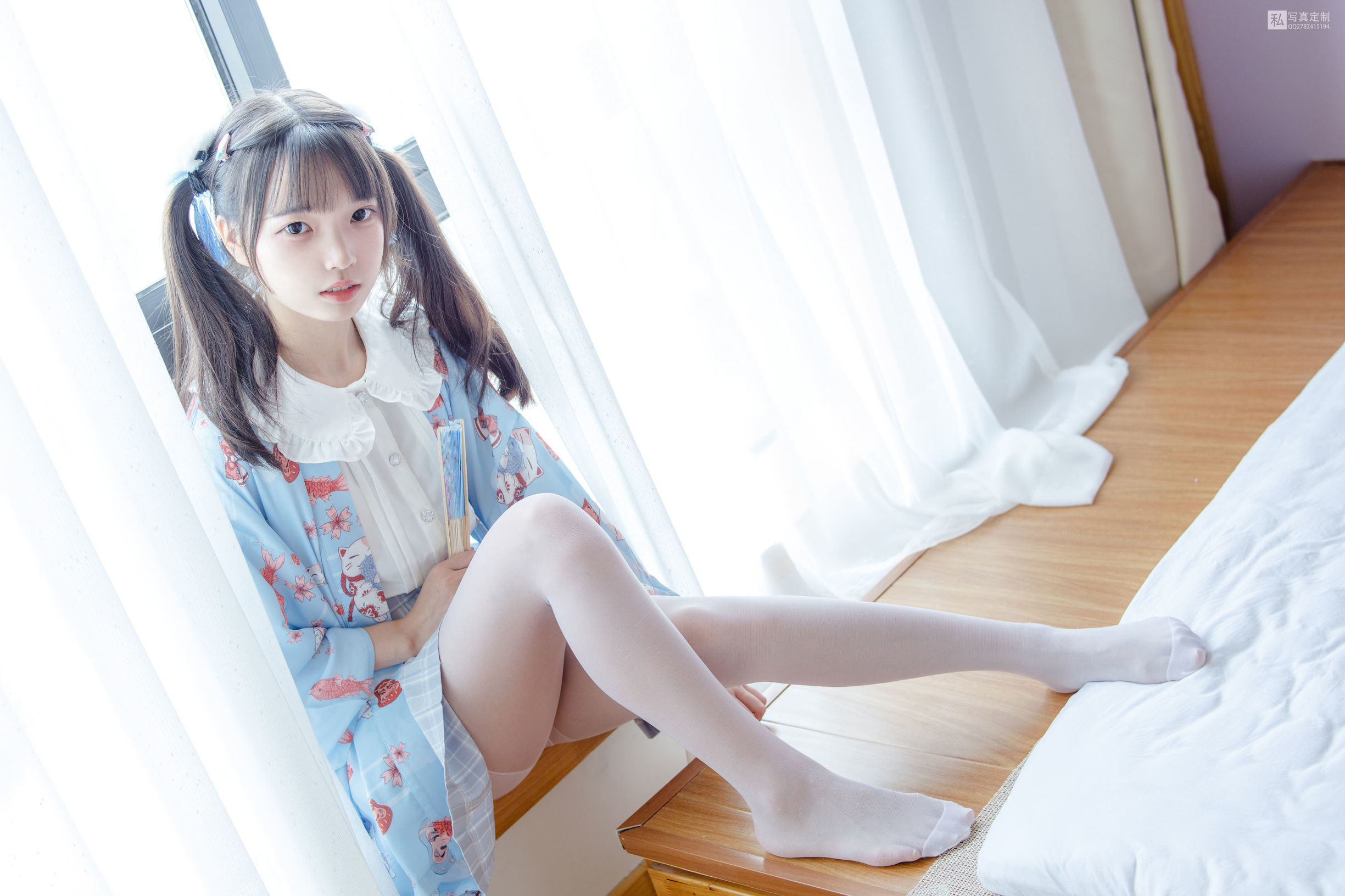森羅財団] JKFUN-027 モモク 15D白絲 派手な民宿