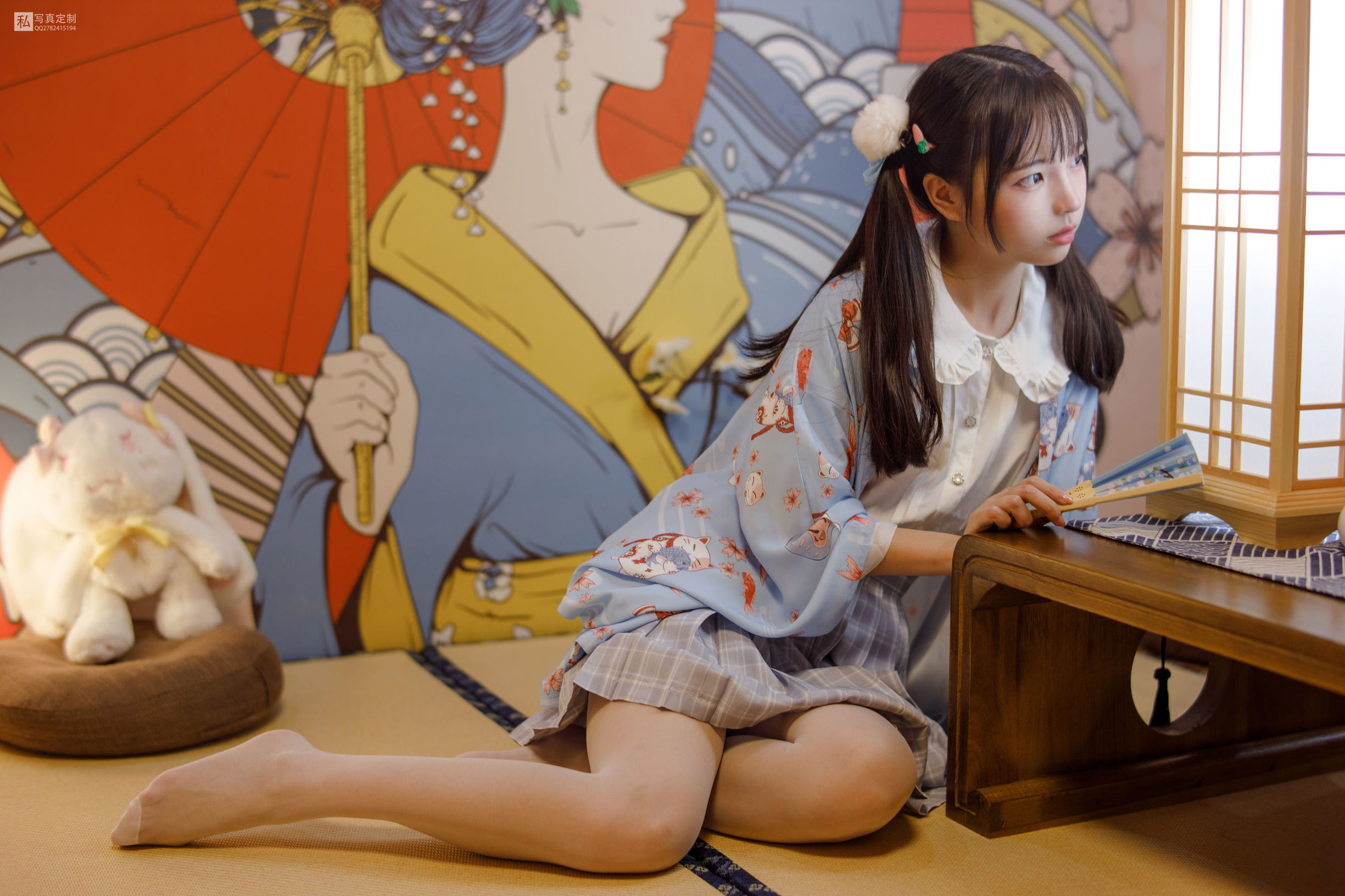 森羅財団] JKFUN-027 モモク 15D白絲 派手な民宿