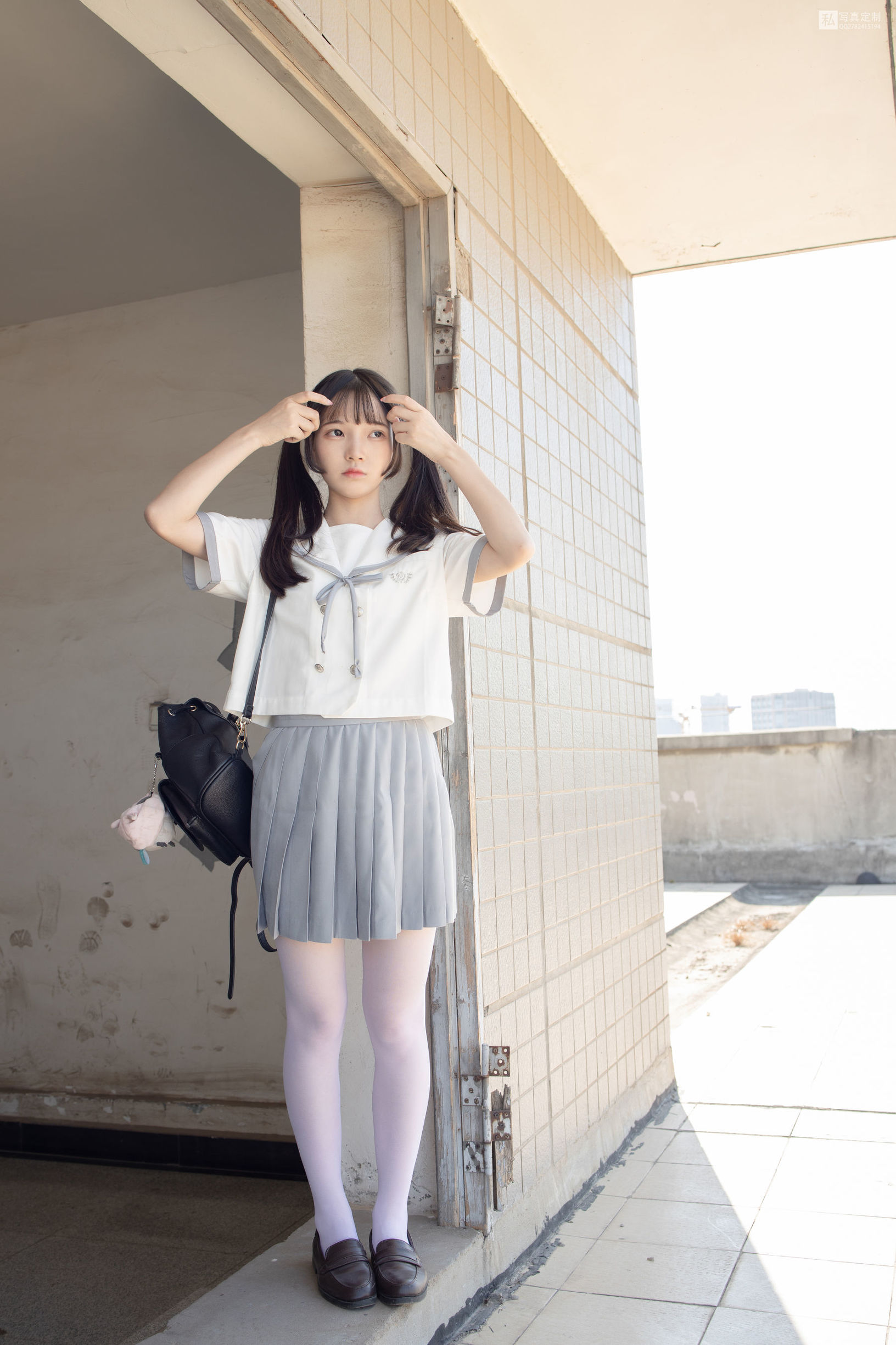 森萝財団] JKFUN-028 默陌 15D白丝 抑鬱の湖辺と絶望の天台