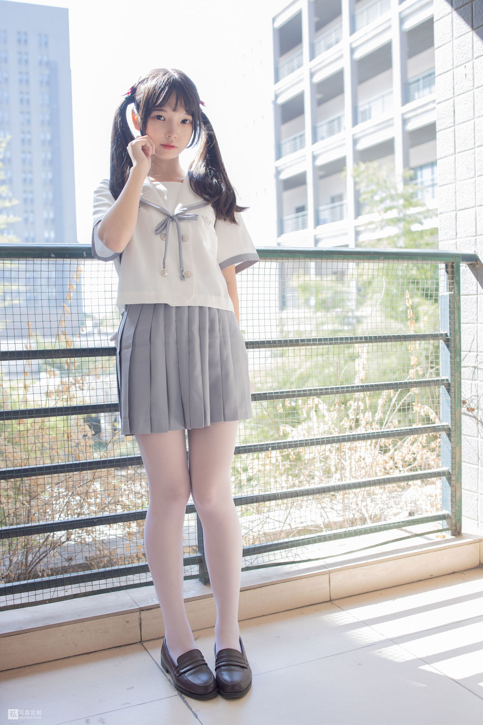 森萝財団] JKFUN-028 默陌 15D白丝 抑鬱の湖辺と絶望の天台