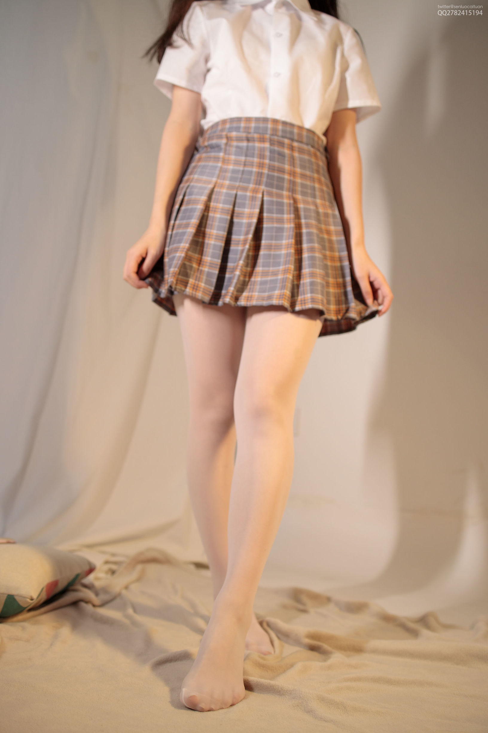 Sen Lô Tài Đoàn] JKFUN-051 Phô mai - Bộ sưu tập giày lưới tơ trắng