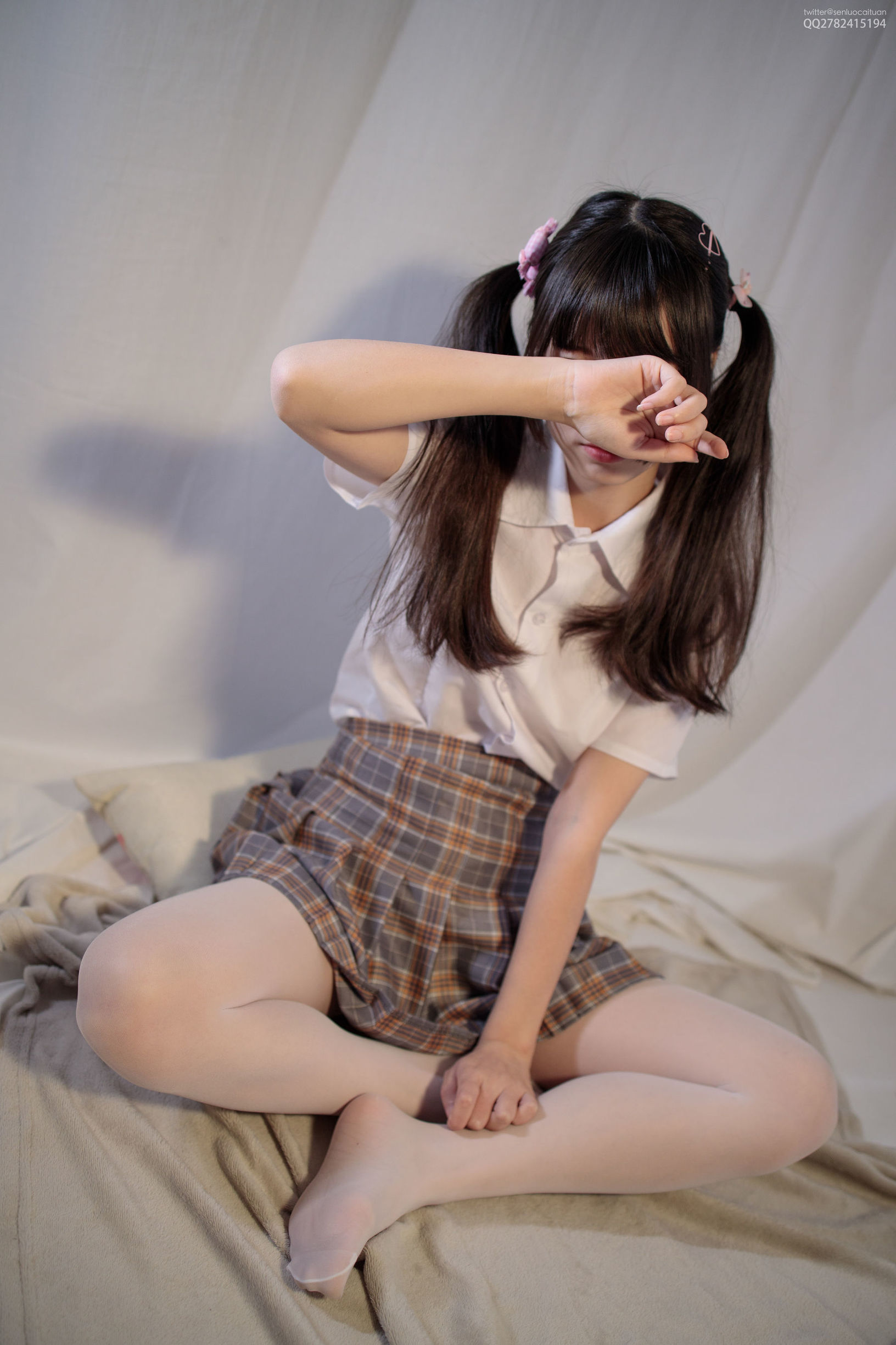 Sen Lô Tài Đoàn] JKFUN-051 Phô mai - Bộ sưu tập giày lưới tơ trắng