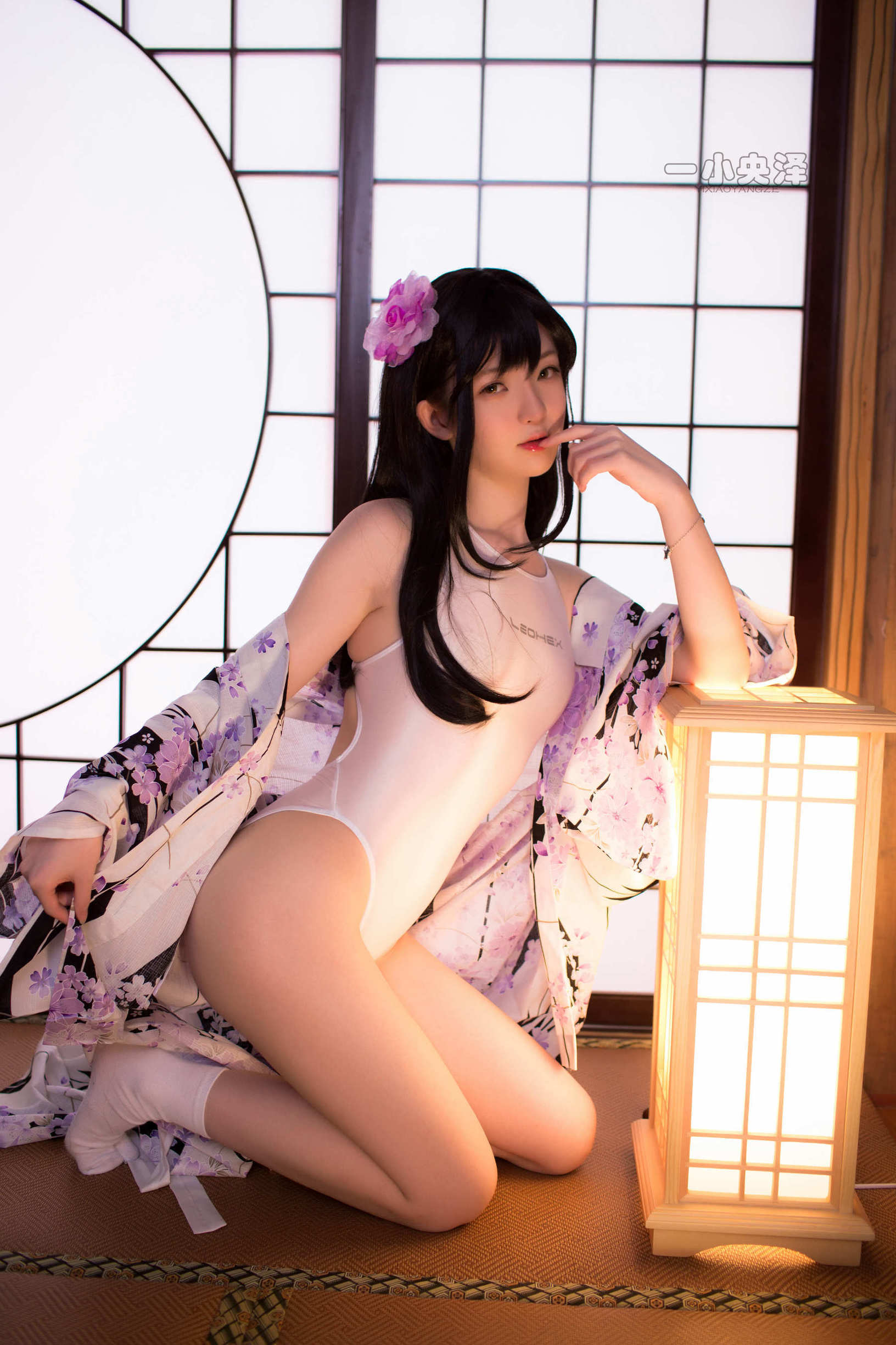  belle  Cosplay] Nhất Tiểu Dương Trạch - Kimono Tất Ngắn