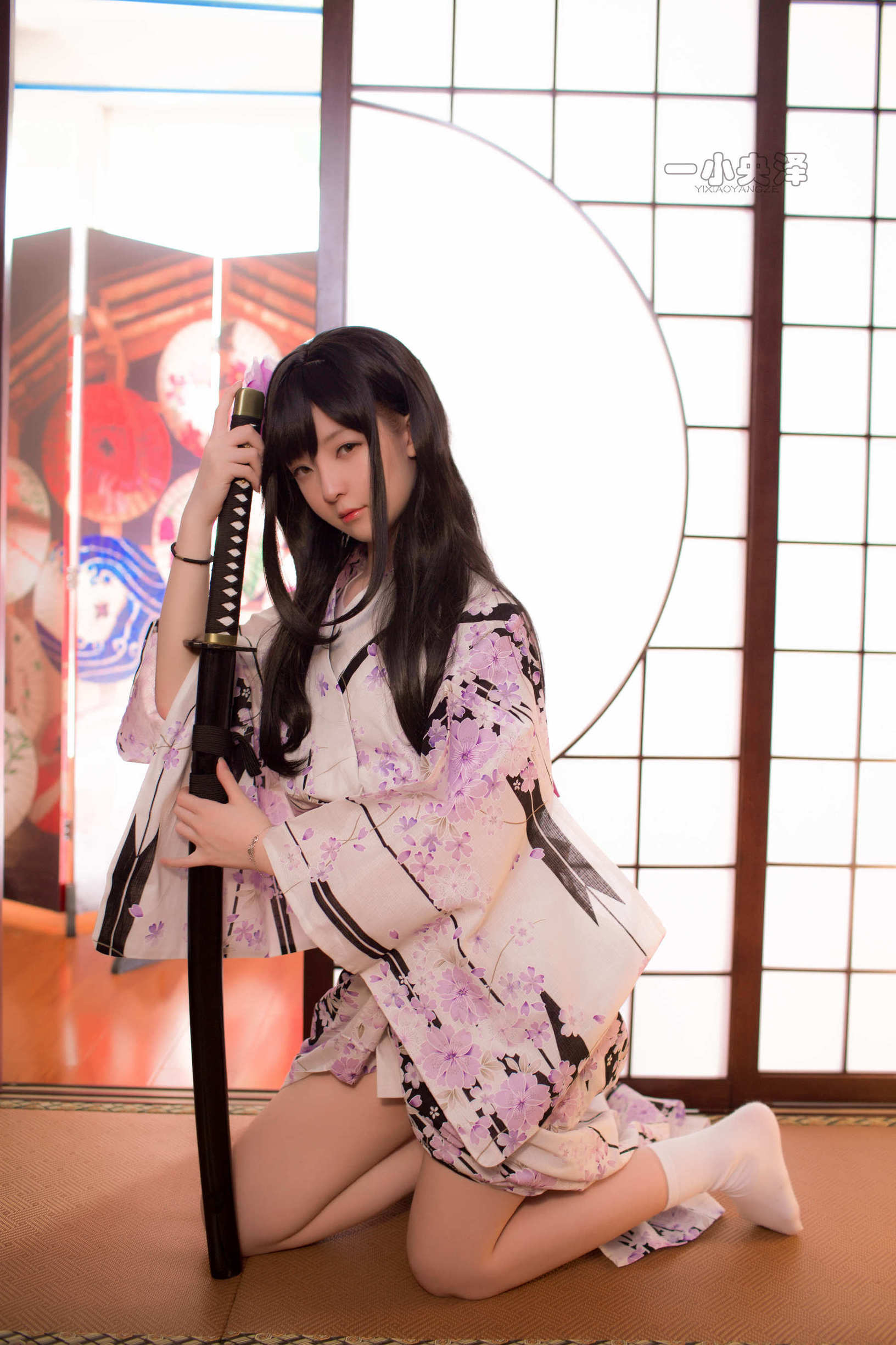  belle  Cosplay] Nhất Tiểu Dương Trạch - Kimono Tất Ngắn