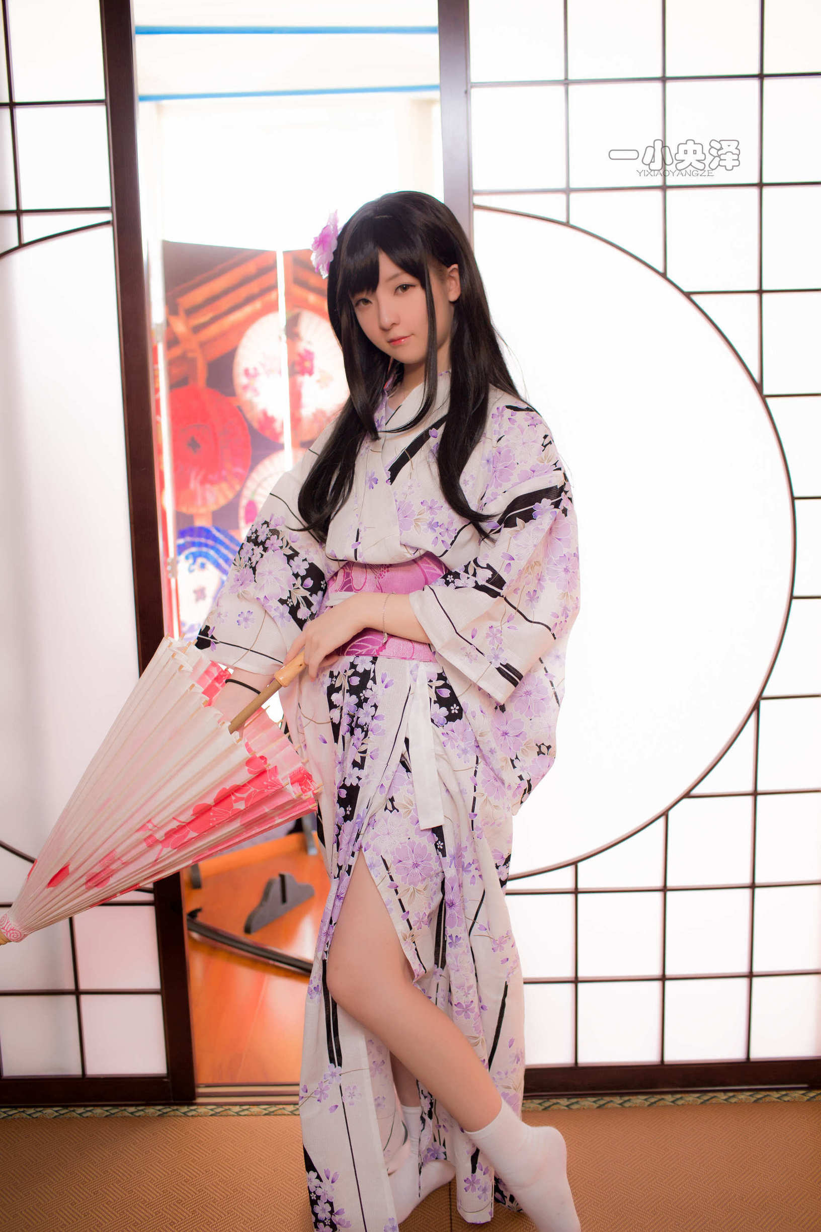  belle  Cosplay] Nhất Tiểu Dương Trạch - Kimono Tất Ngắn