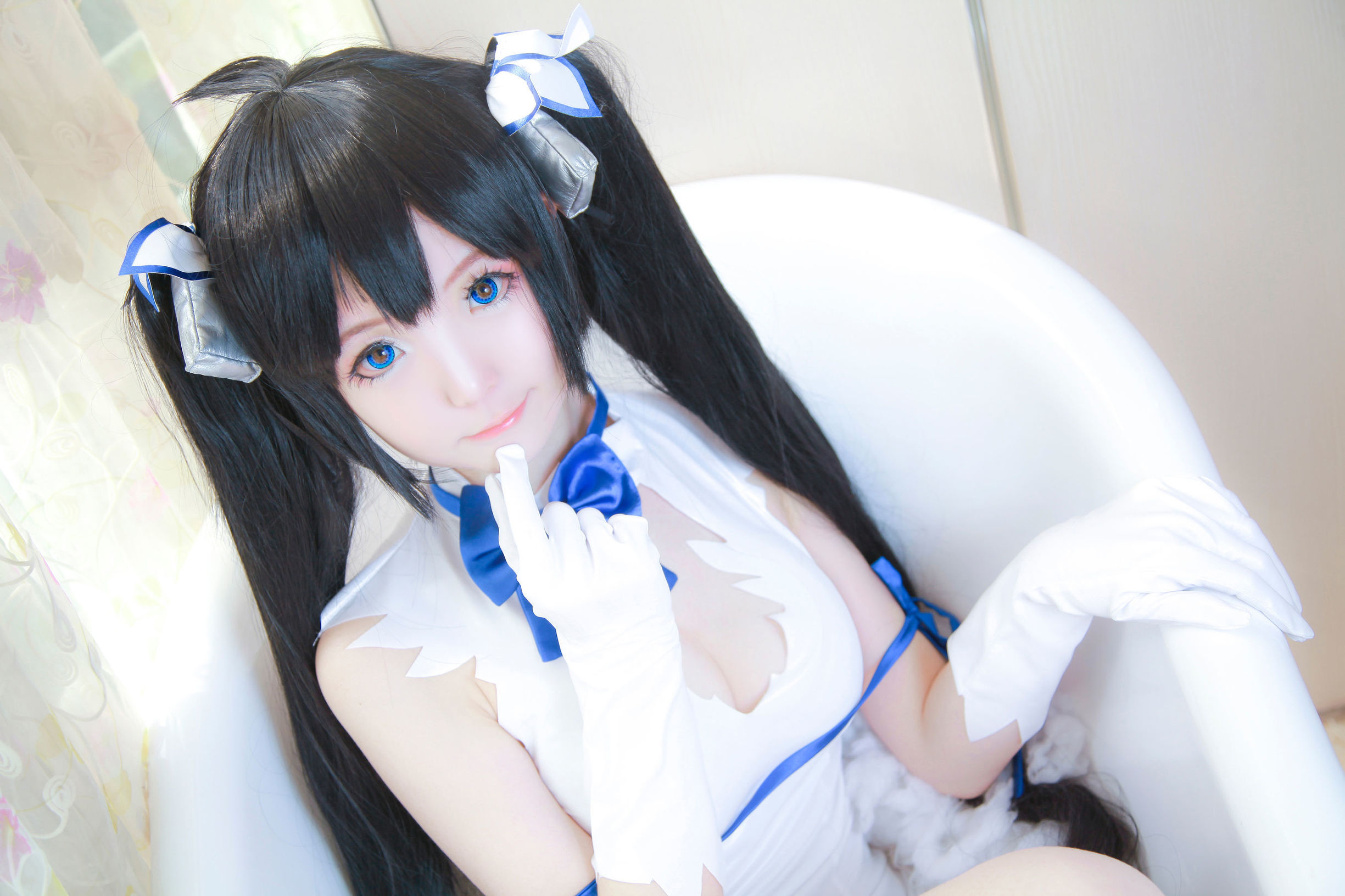 โลลิ คอสเพลย์] อีเซี่ยวหยางเซ่ - เฮสเทีย+กระต่ายดำ+ถ่ายภาพส่วนตัว