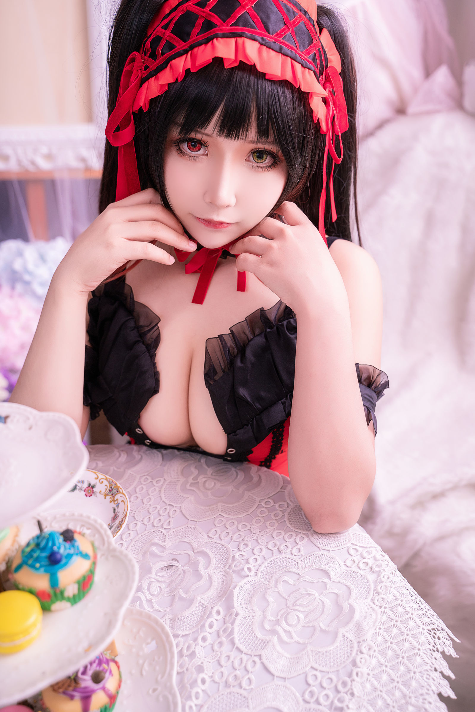  belle  Cosplay] Cô gái 2D ôm Mozi aa - Kurumi Renda đen
