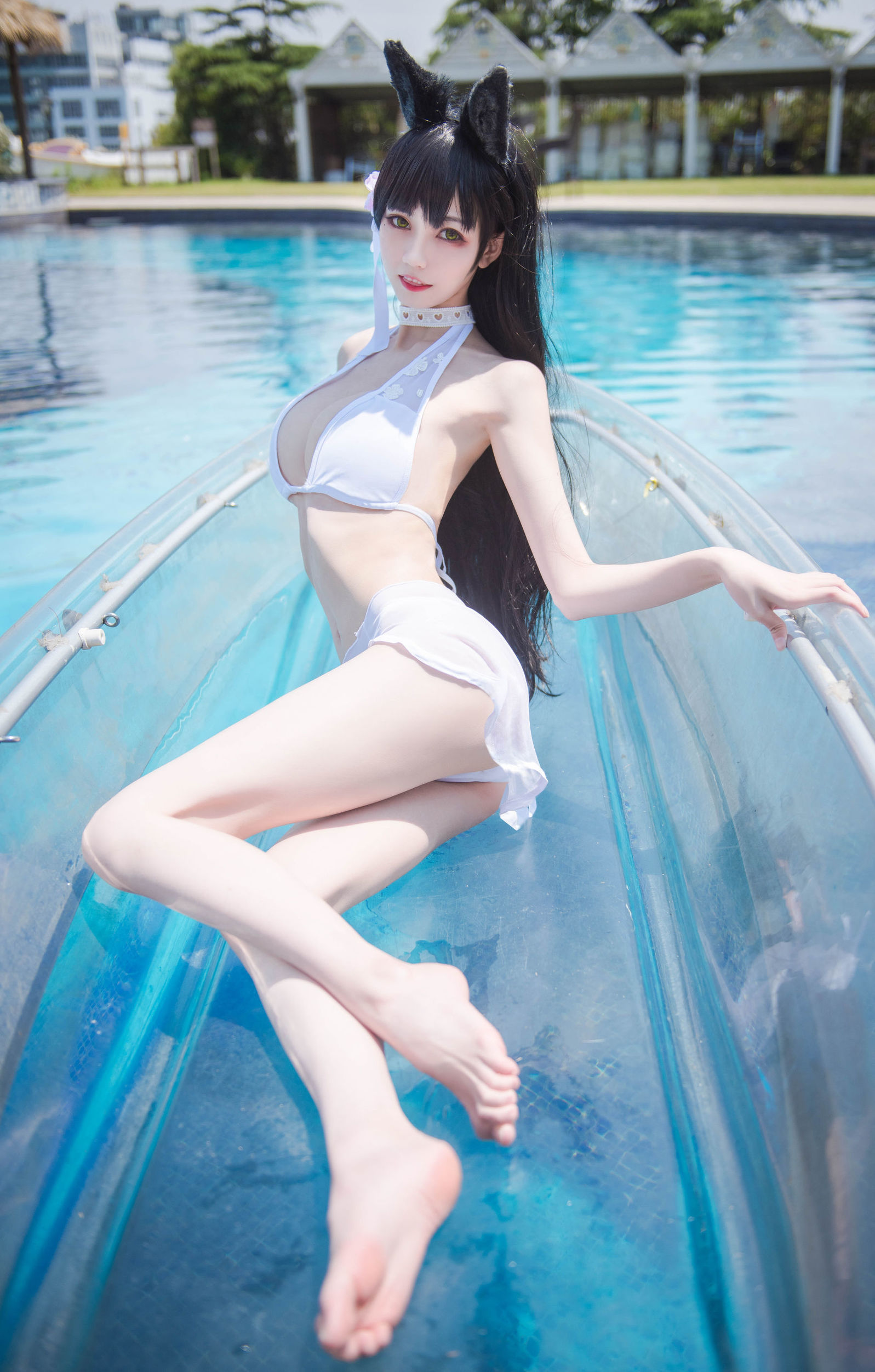 蘿莉COS] 小妖精你的負卿 - 愛宕泳裝