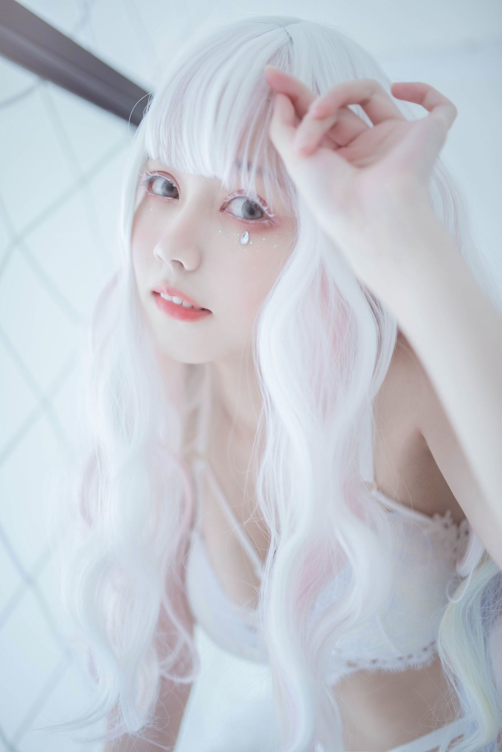  belle ta Cosplay] Tiểu yêu tinh của bạn Phủ Khanh - Trắng ren tư phòng