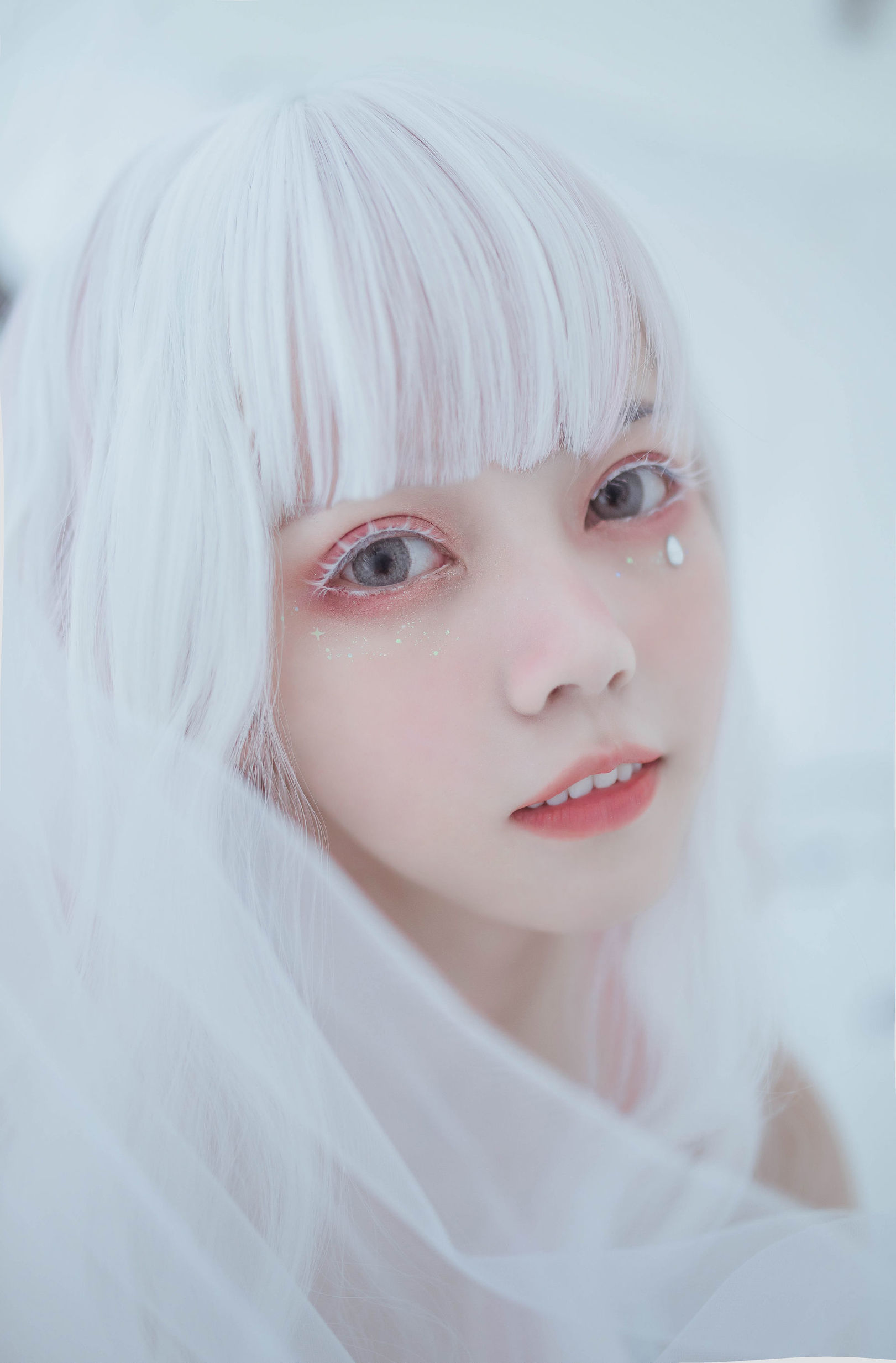  belle ta Cosplay] Tiểu yêu tinh của bạn Phủ Khanh - Trắng ren tư phòng