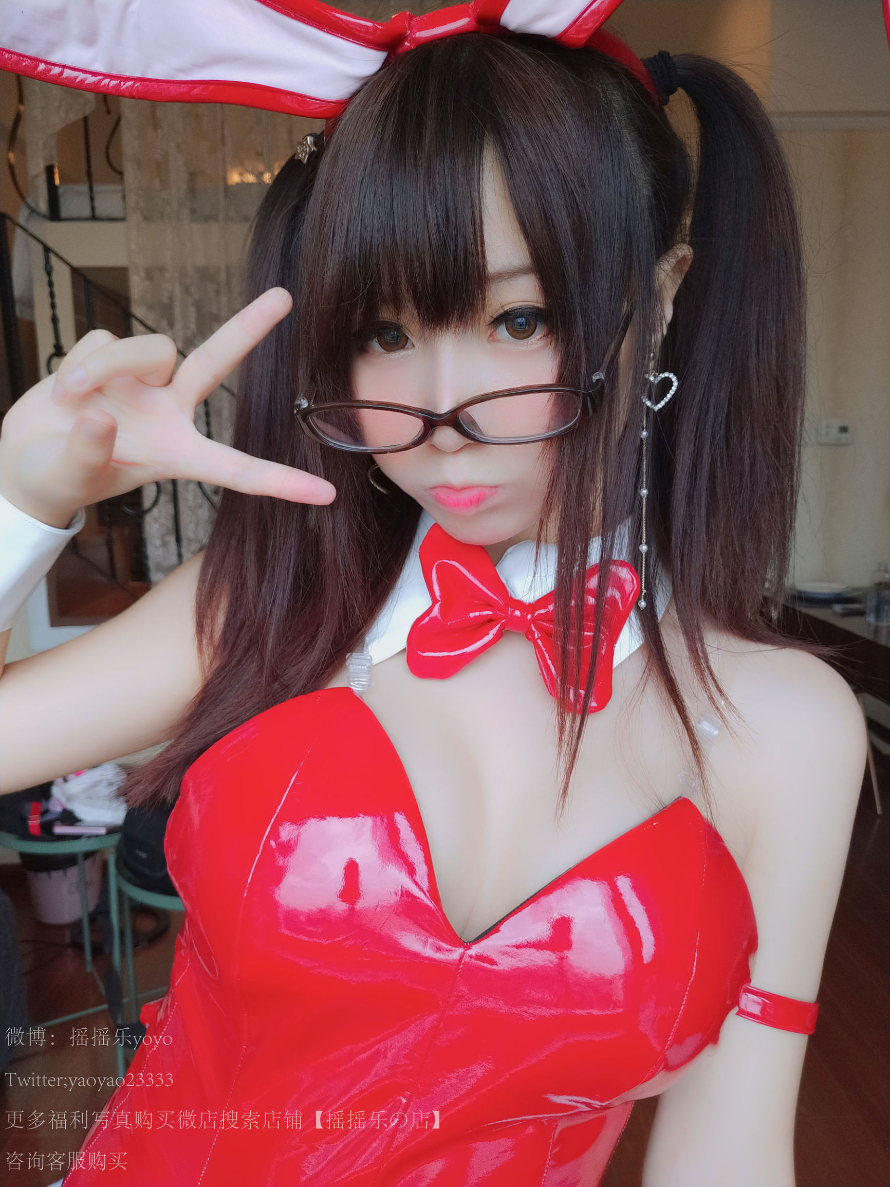 ลอริ คอส] ยาวยาวเล โยโย่ - สาวกระต่าย ถุงน่องตาข่ายสีดำ