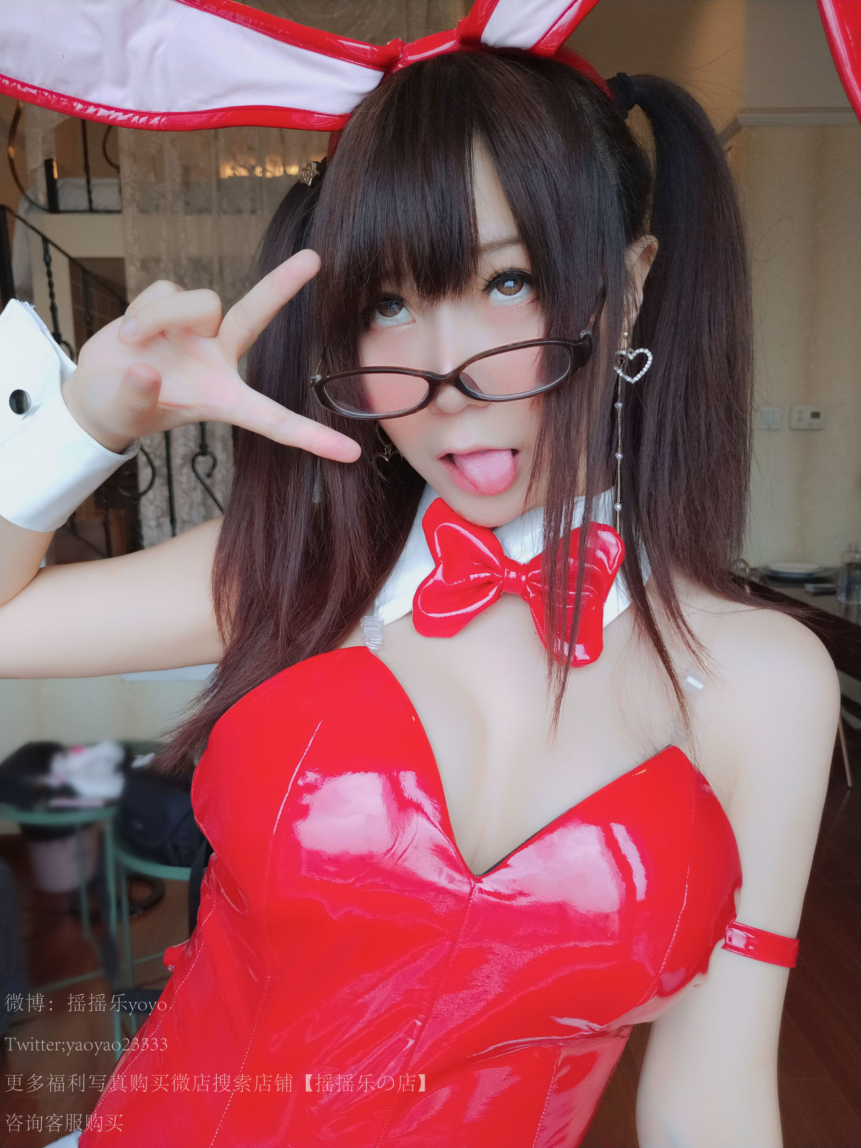 ลอริ คอส] ยาวยาวเล โยโย่ - สาวกระต่าย ถุงน่องตาข่ายสีดำ