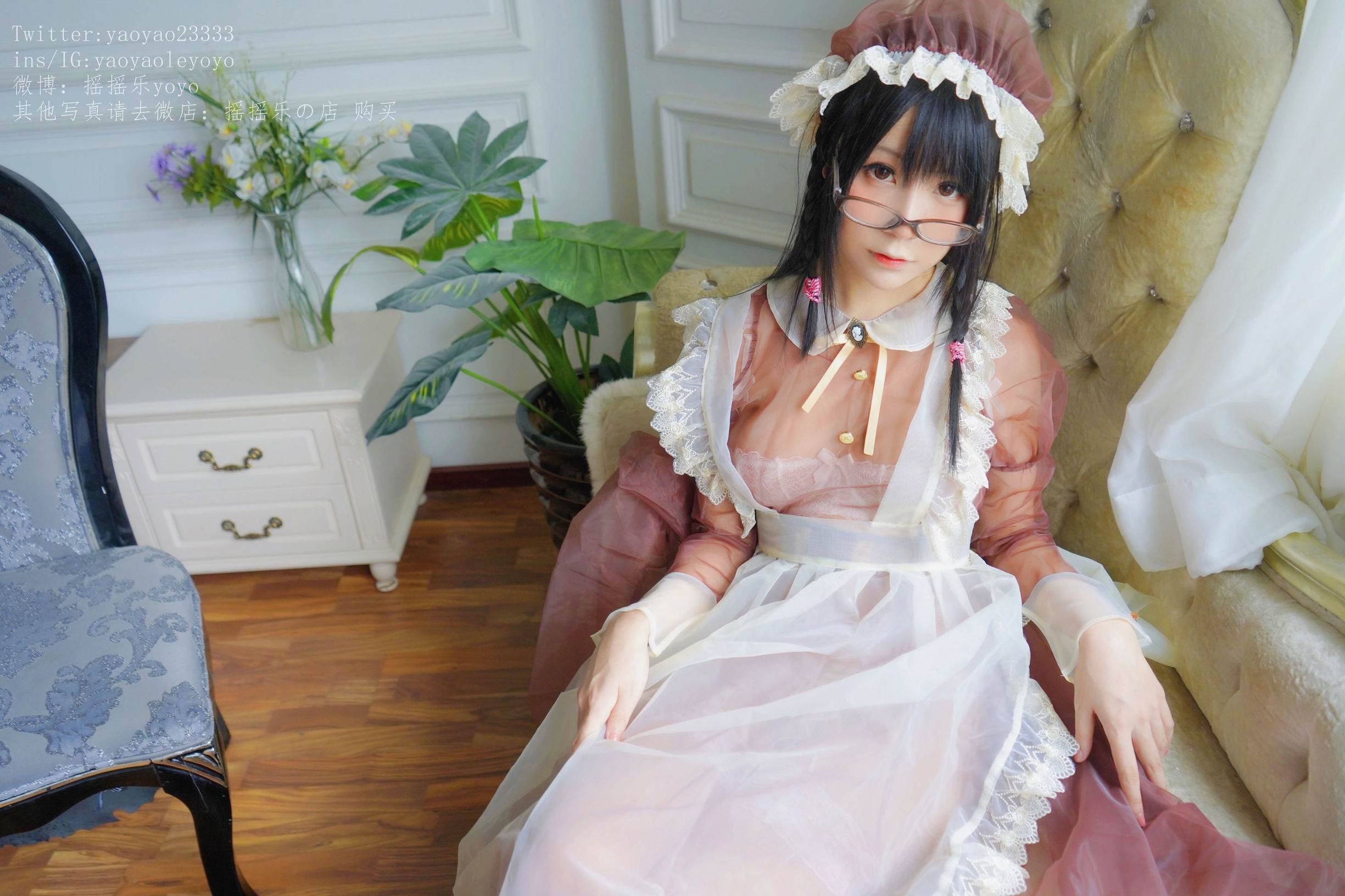  belle ta Cosplay] Yao Yao Le YoYo - Coffee Color Maid