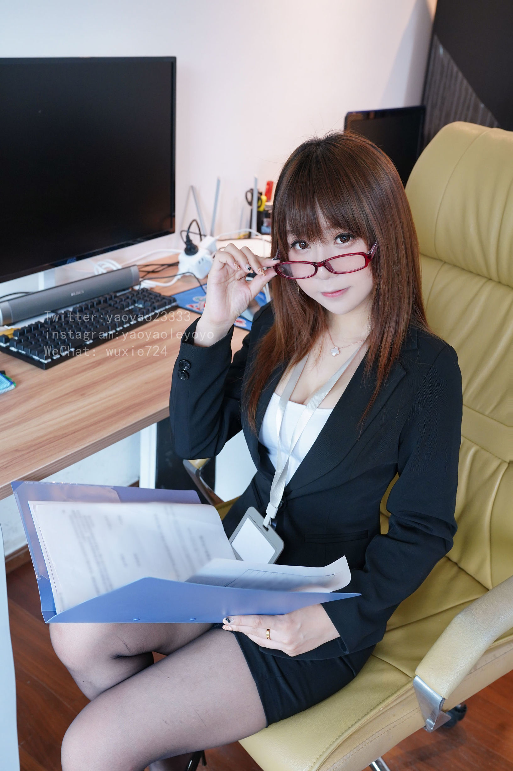  belle ta COS] Yao Yao Le YoYo - Little Secretary Si