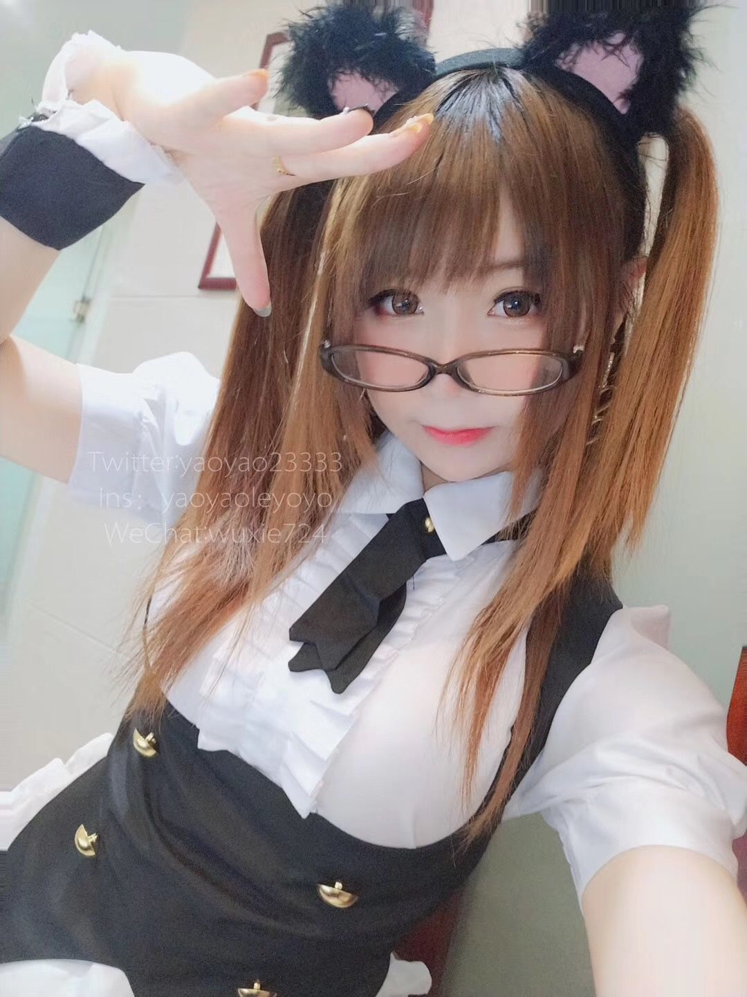  belle  COS] YoYo - Nữ hầu mặc tất đen
