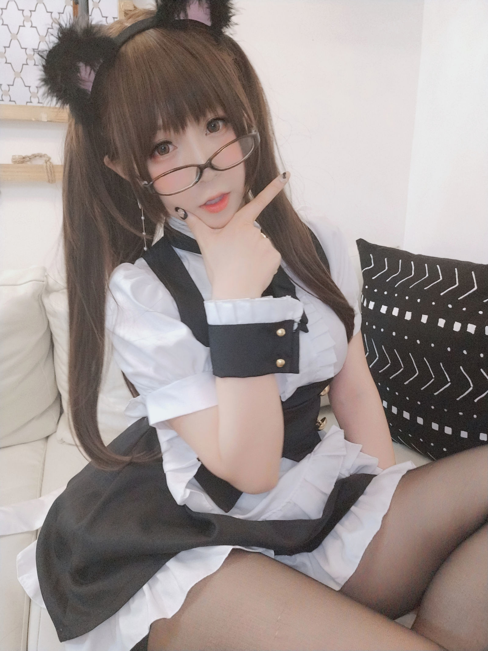 ロリータコスプレ] ヨーヨー - 黒ストッキングのメイド